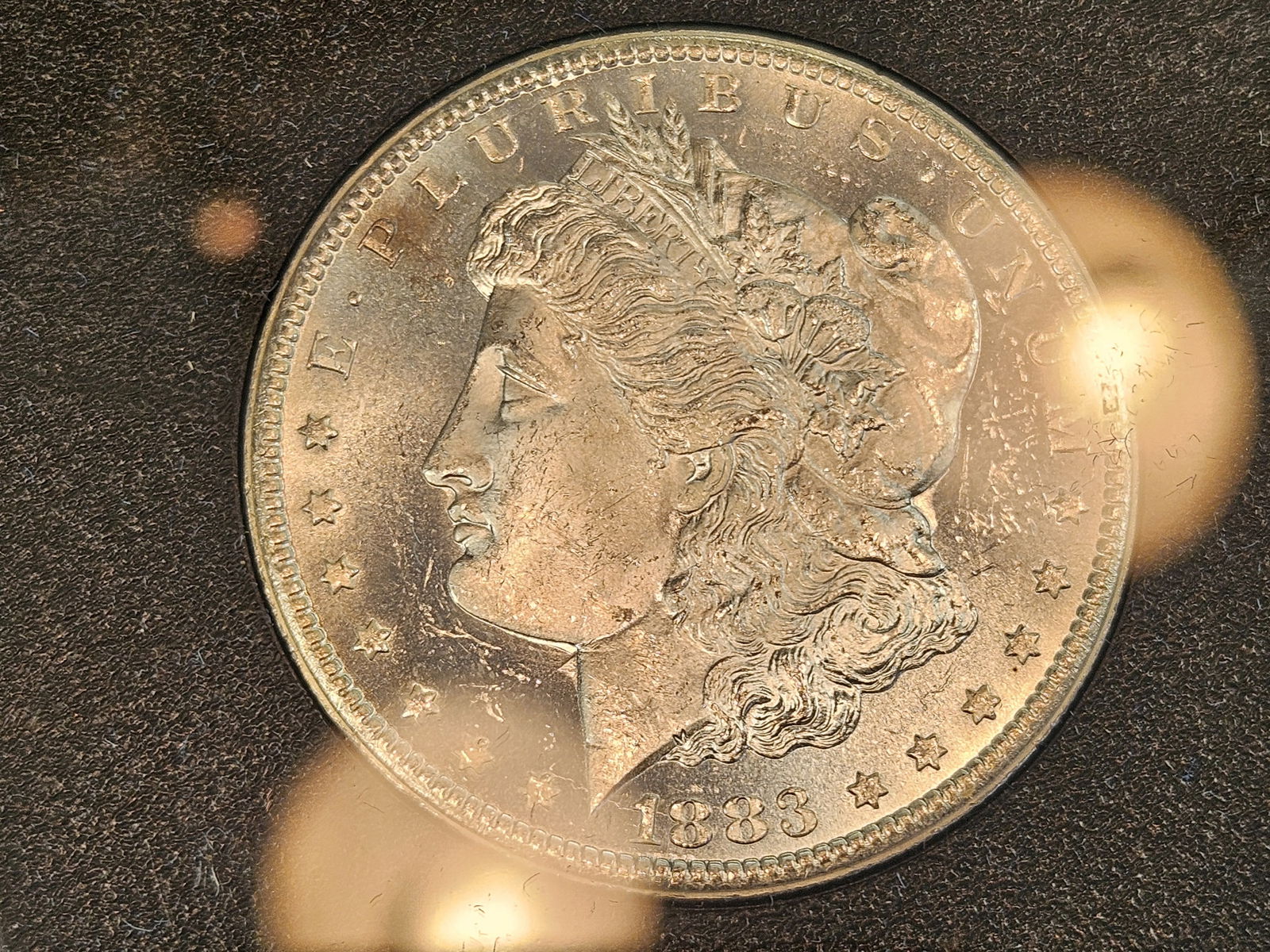 ** KEY DATE ** GSA 1883-CC Morgan Dollar in Very Choice Brilliant uncirculated plus - 4