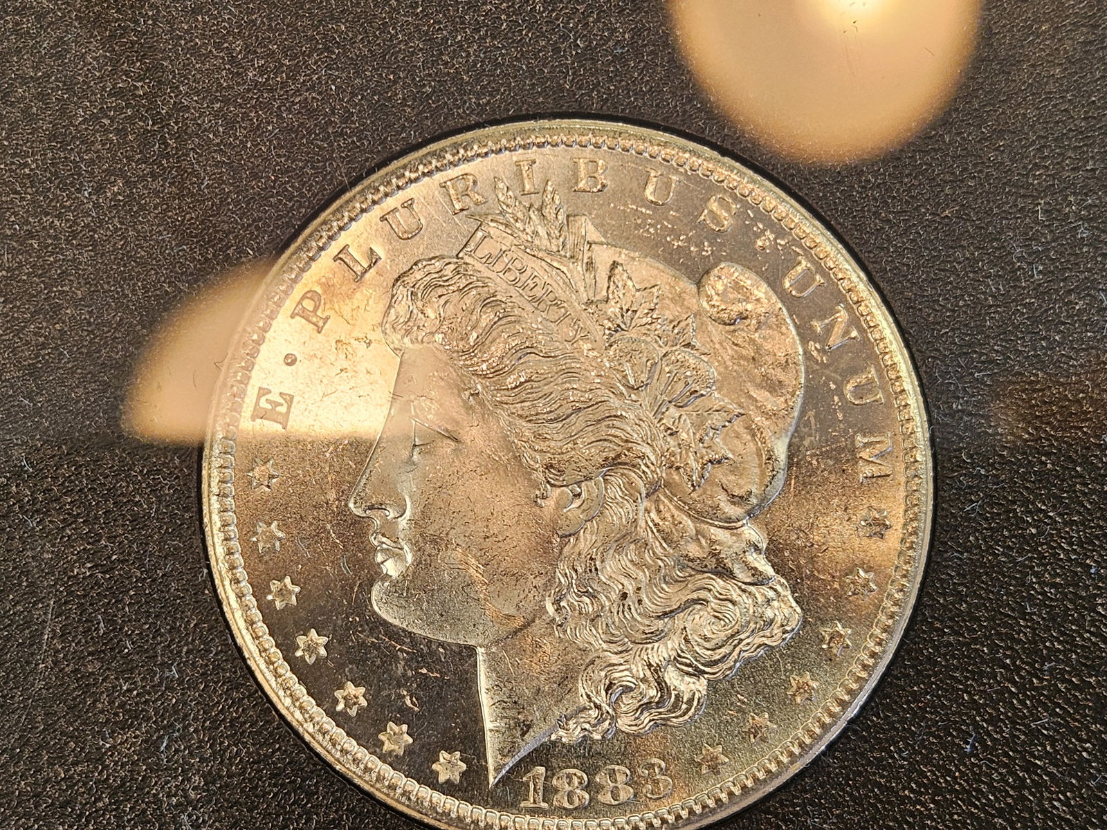 ** KEY DATE ** GSA 1883-CC Morgan Dollar in Very Choice Brilliant uncirculated plus - 5