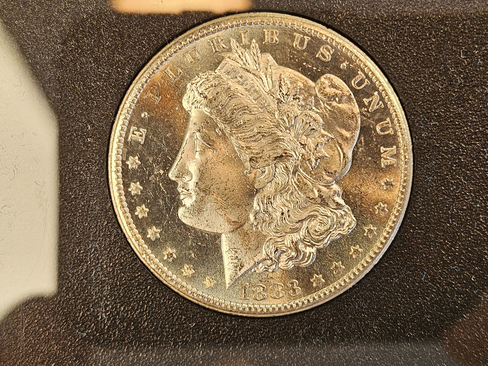 ** KEY DATE ** GSA 1883-CC Morgan Dollar in Very Choice Brilliant uncirculated plus - 6