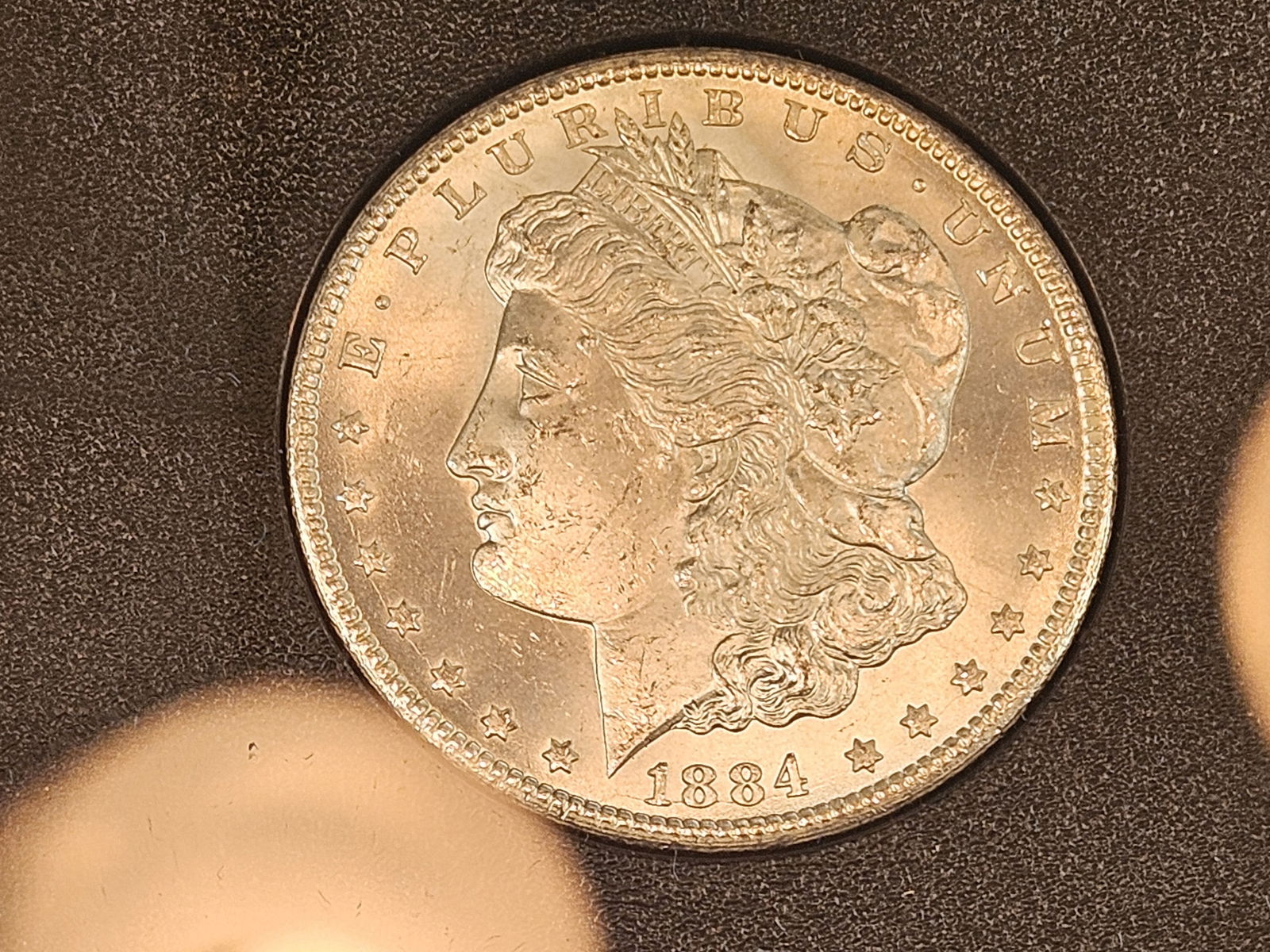 ** KEY DATE ** GSA 1884-CC Morgan Dollar in Very Choice Brilliant uncirculated plus - 3