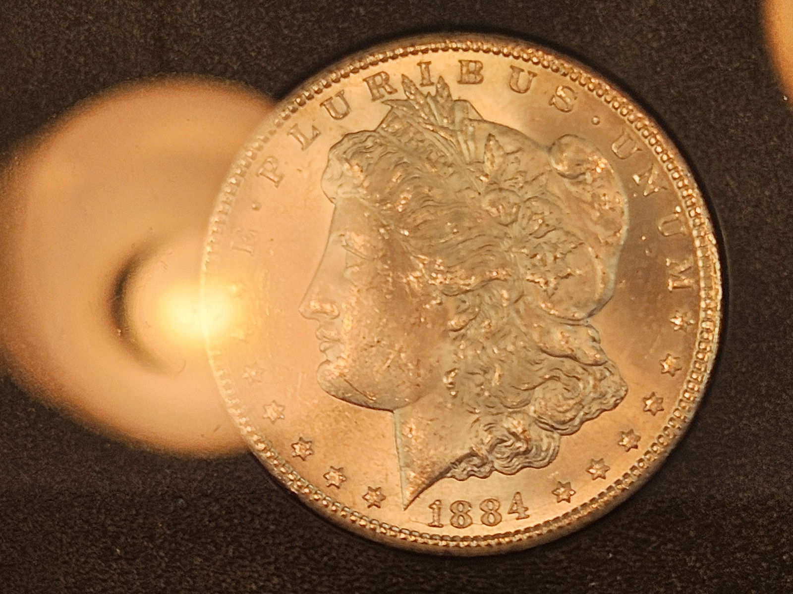 ** KEY DATE ** GSA 1884-CC Morgan Dollar in Very Choice Brilliant uncirculated plus - 4