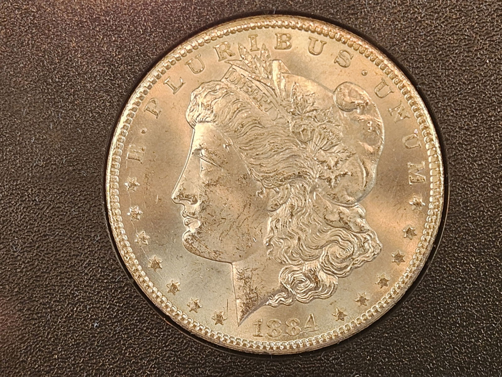 ** KEY DATE ** GSA 1884-CC Morgan Dollar in Very Choice Brilliant uncirculated plus - 5