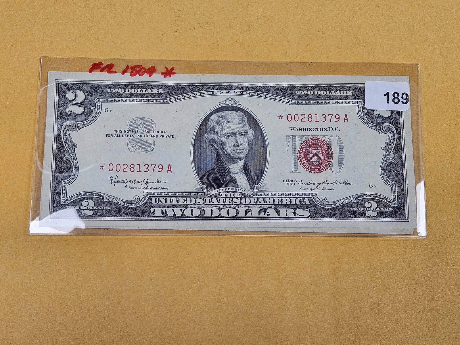 Two Crisp Uncirculated Two Dollar Red Seal US Notes (1 of 2)