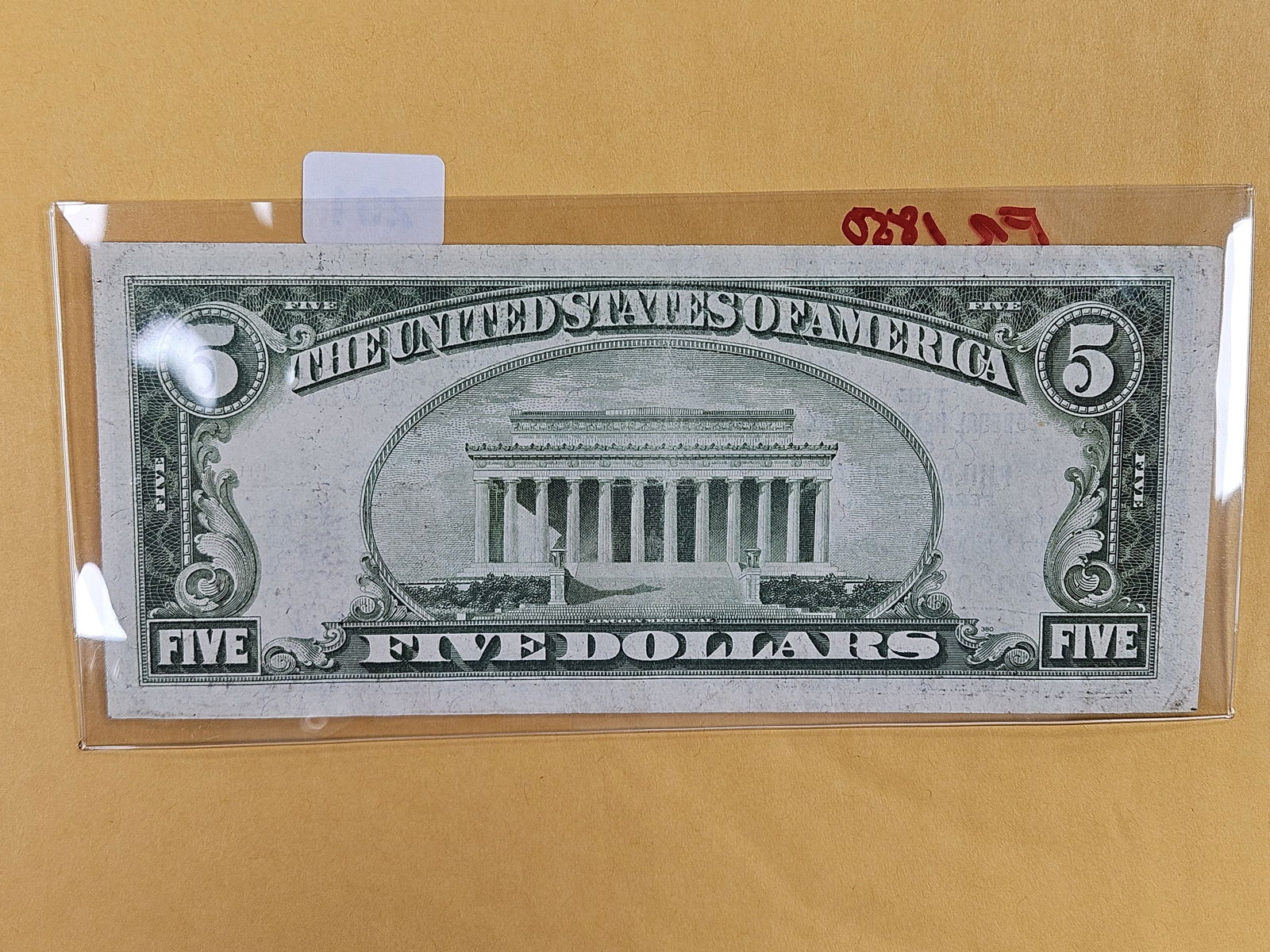 Series of 1929 Five Dollar National Currency in Crisp About Uncirculated plus - 2