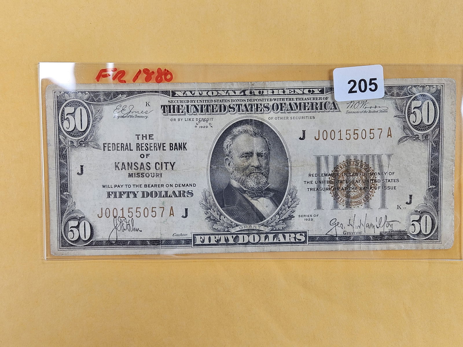 Series of 1929 Fifty Dollar National Currency in Fine (1 of 2)