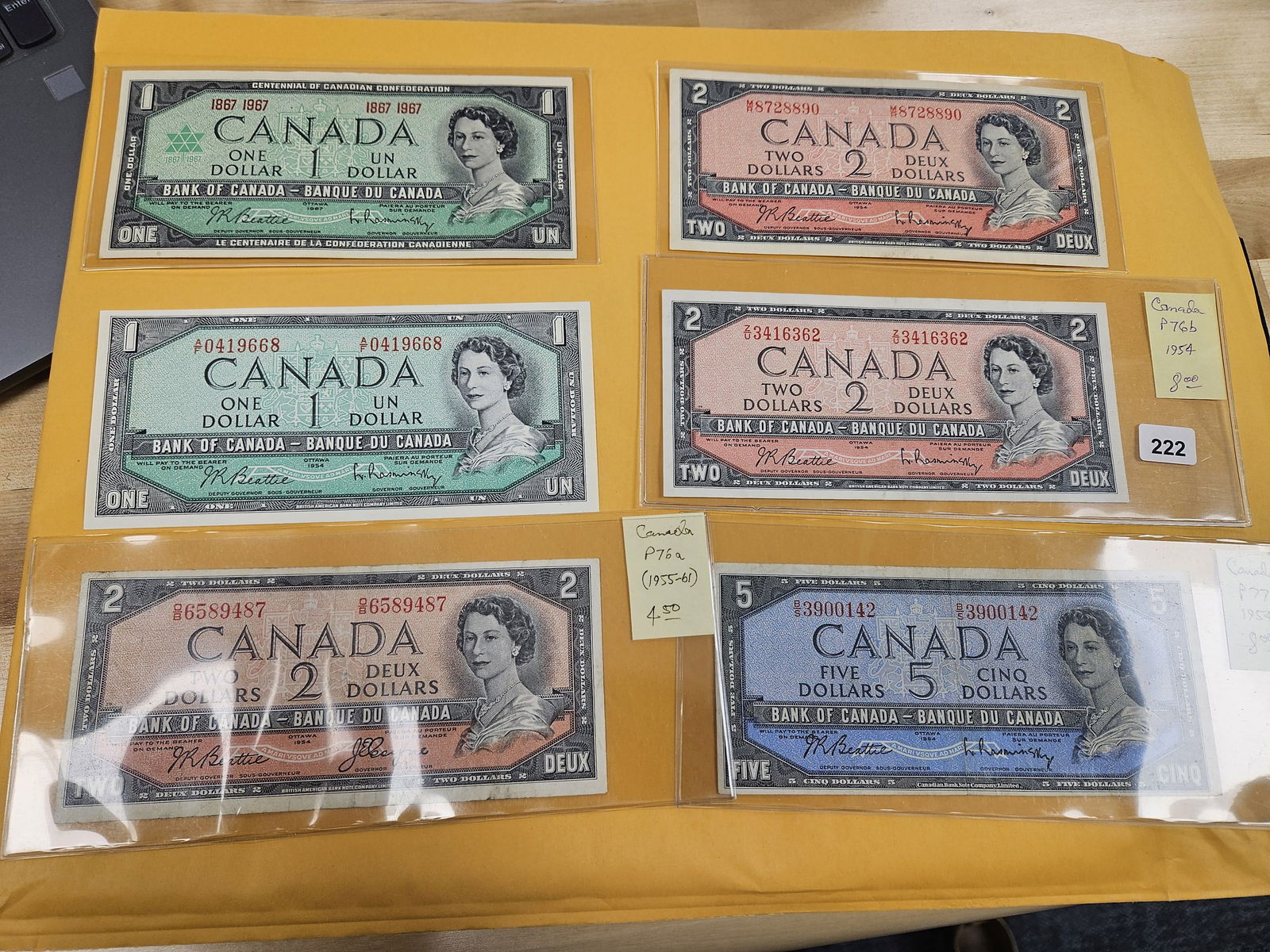 Eleven lovely Canadian and British notes - 2