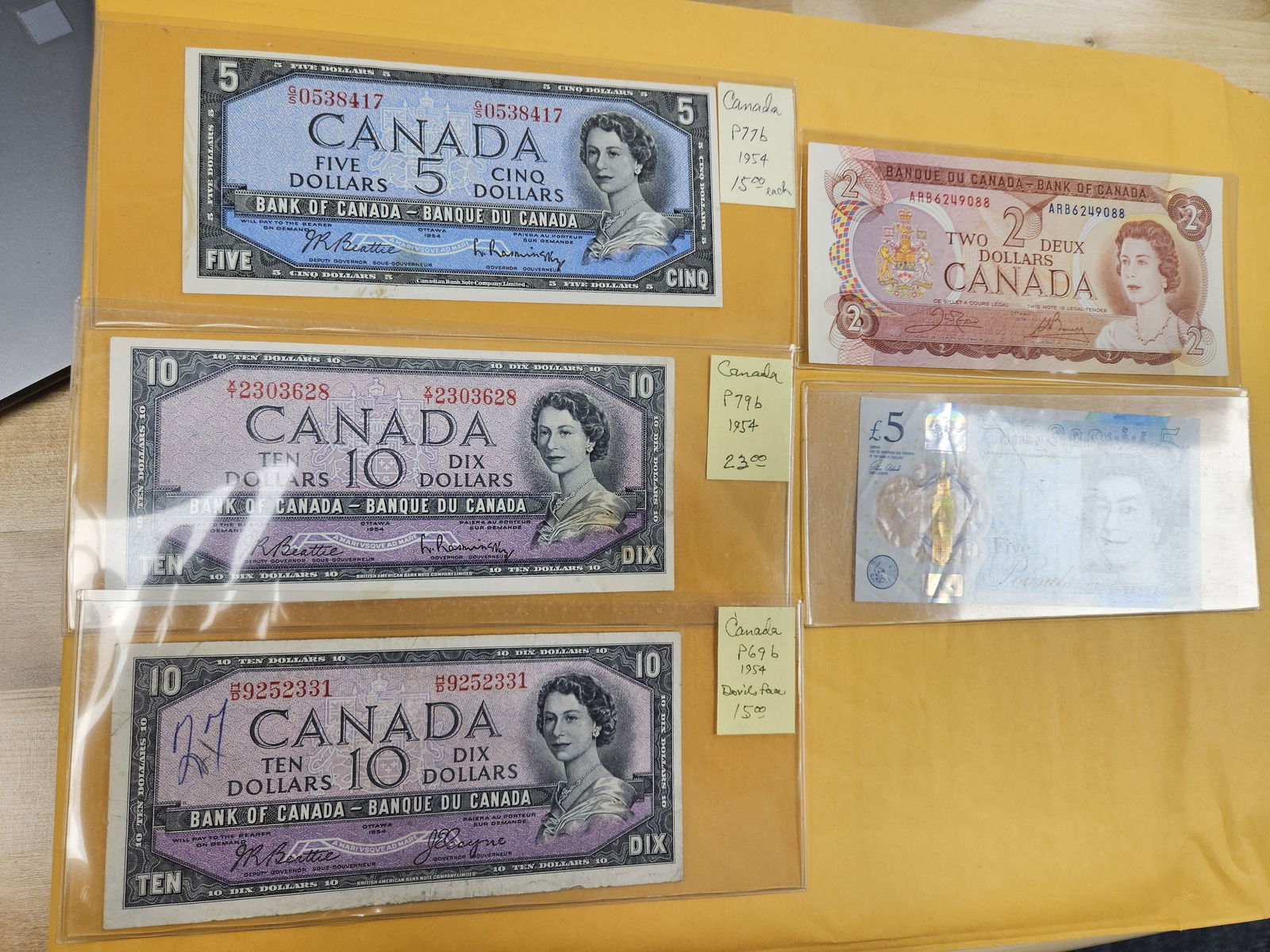 Eleven lovely Canadian and British notes - 6