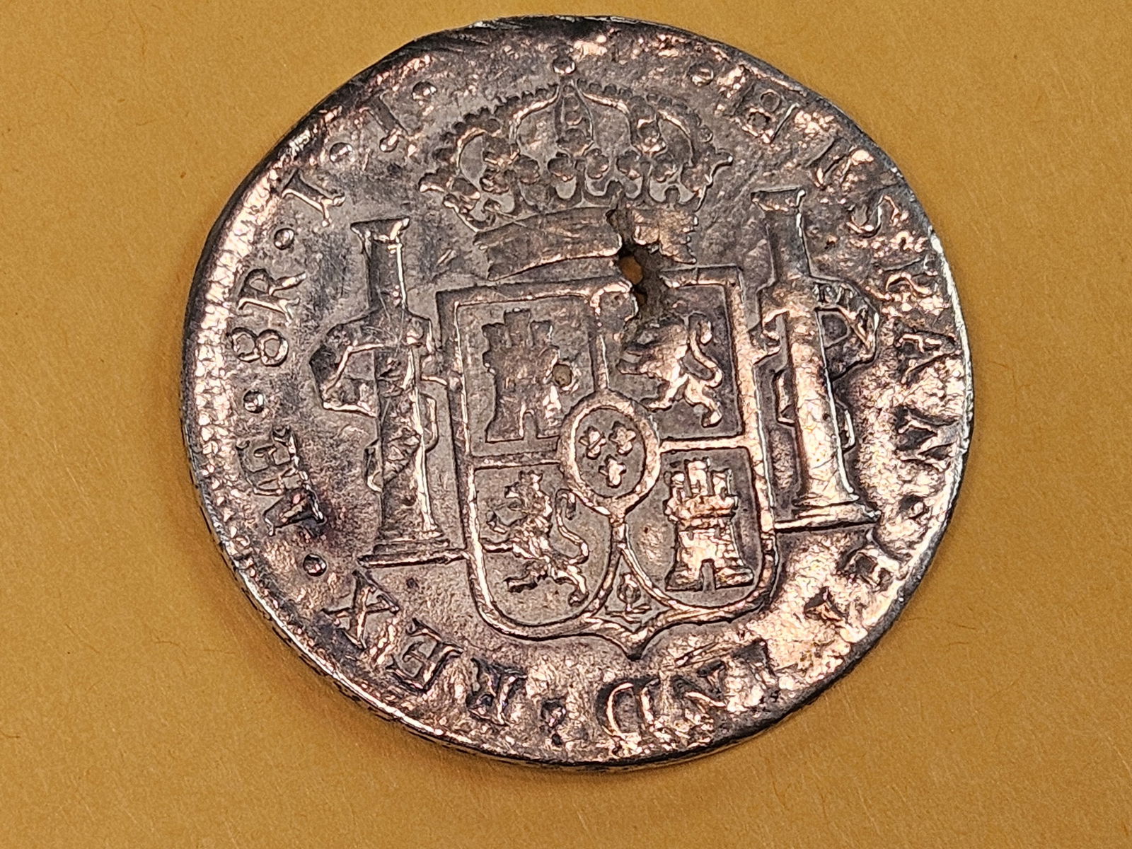 1803 IJ Lima Peru silver 8 reals in Very Fine - details - 5