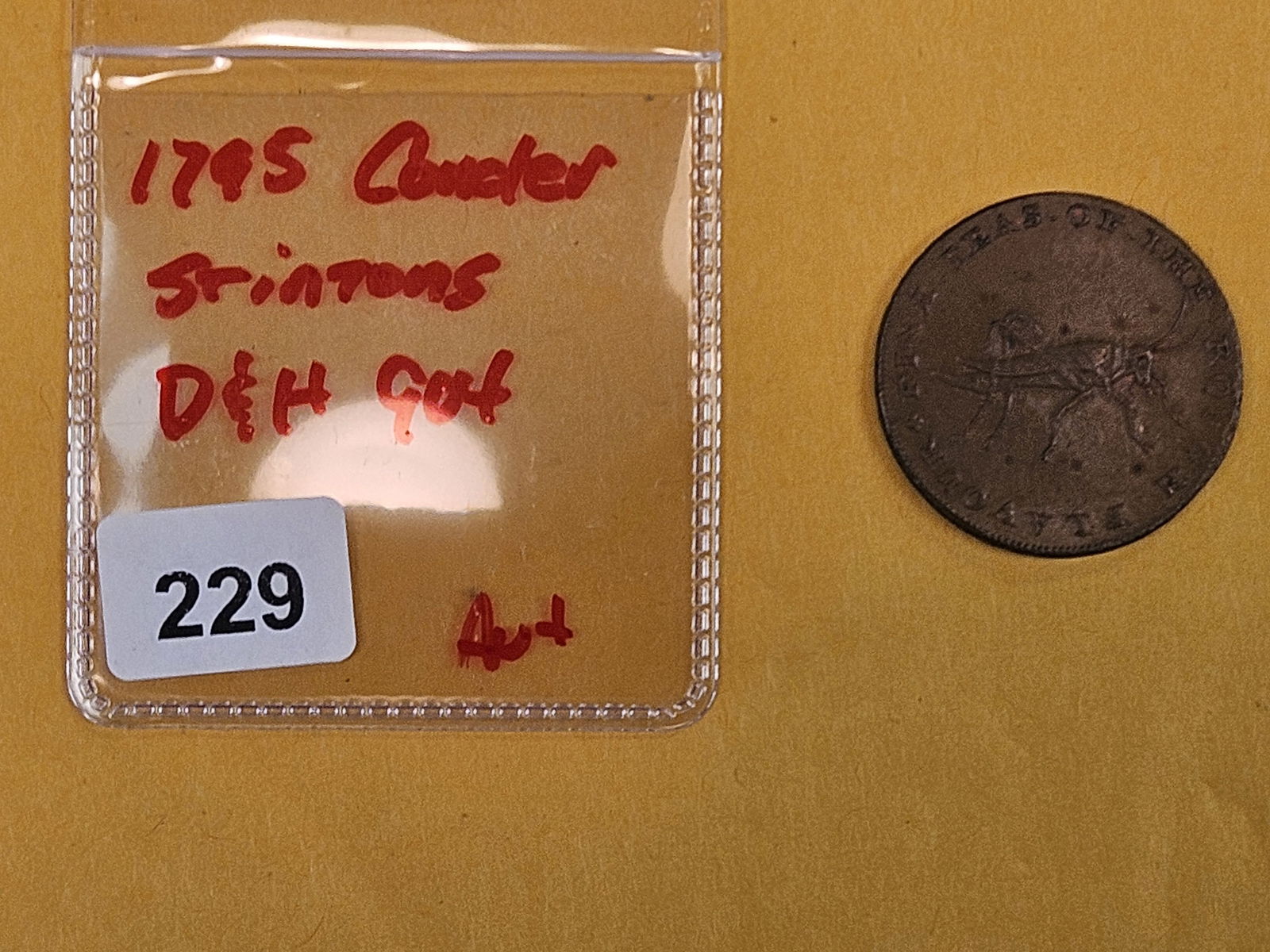 CONDER! 1795 Copper Half-Penny Conder Token in About Uncirculated plus - 2