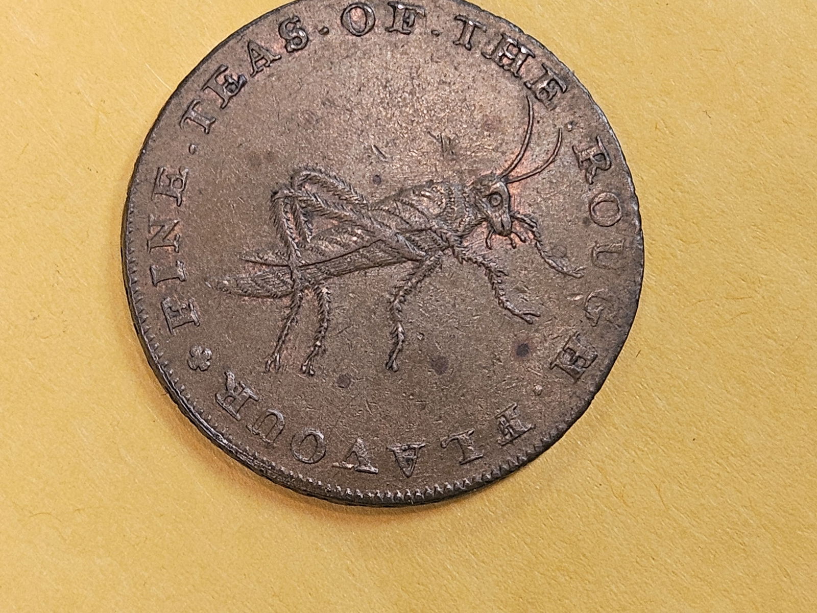 CONDER! 1795 Copper Half-Penny Conder Token in About Uncirculated plus - 4