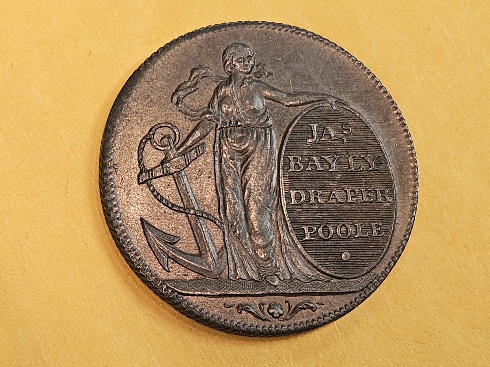 CONDER! CHOICE Uncirculated 1795 Copper half-penny Conder Token - 4