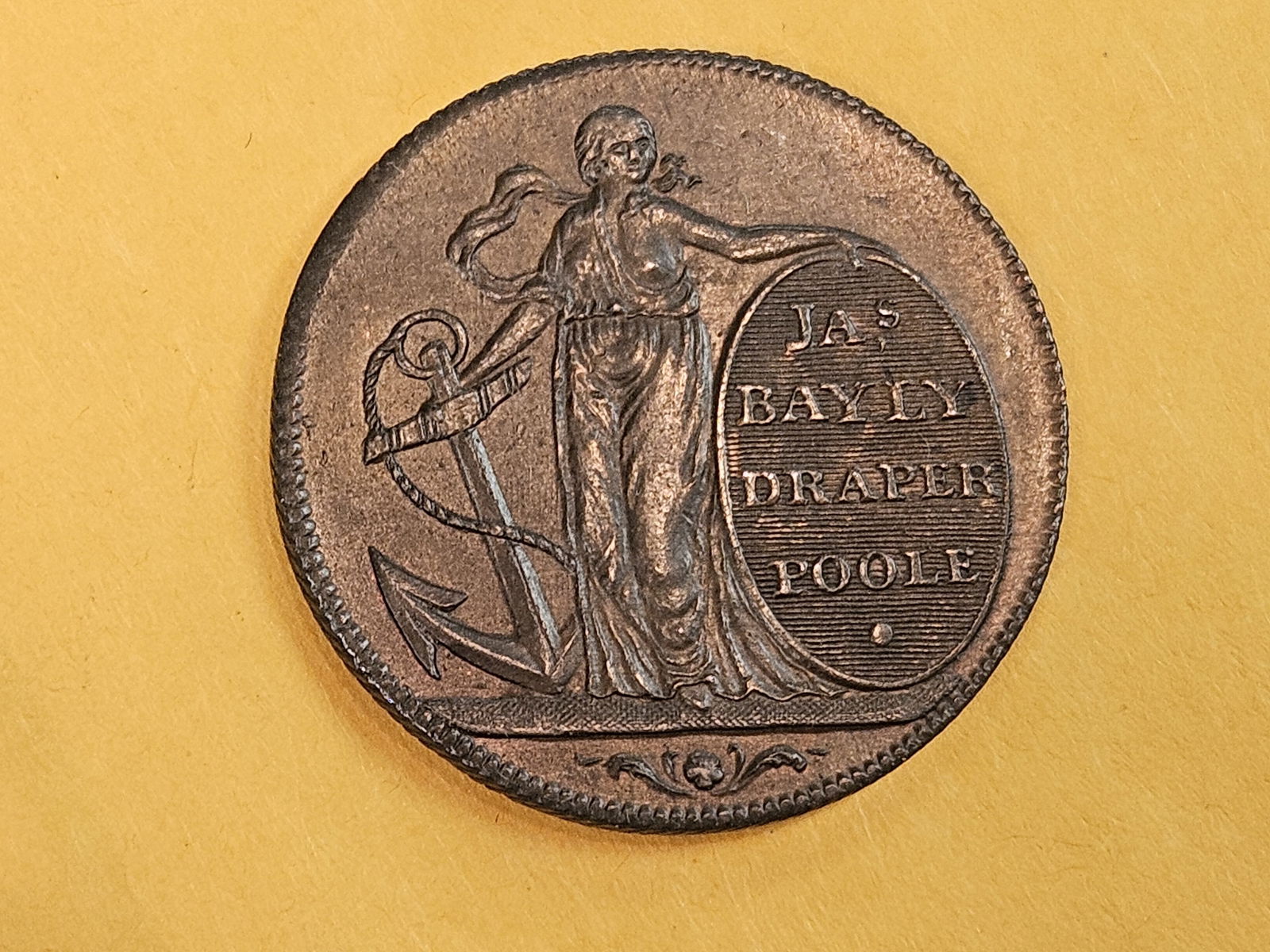 CONDER! CHOICE Uncirculated 1795 Copper half-penny Conder Token - 5