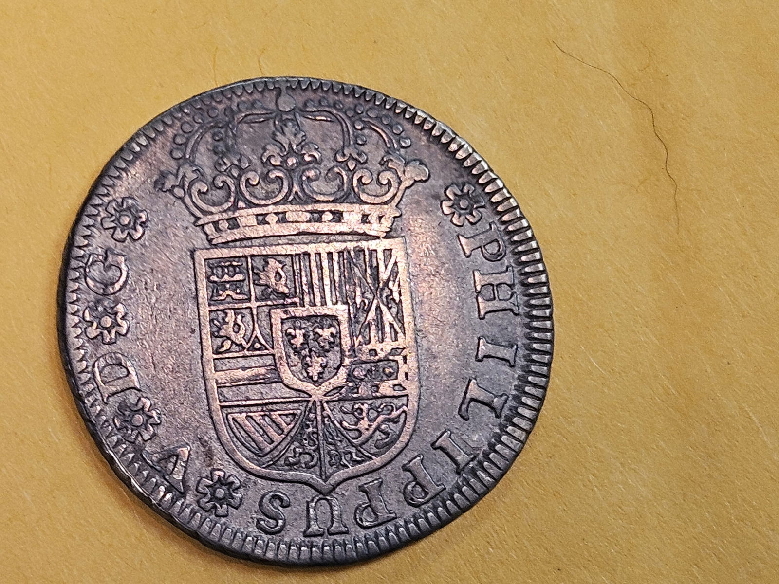 1729 Spain silver 2 reals in Extra Fine plus - 3