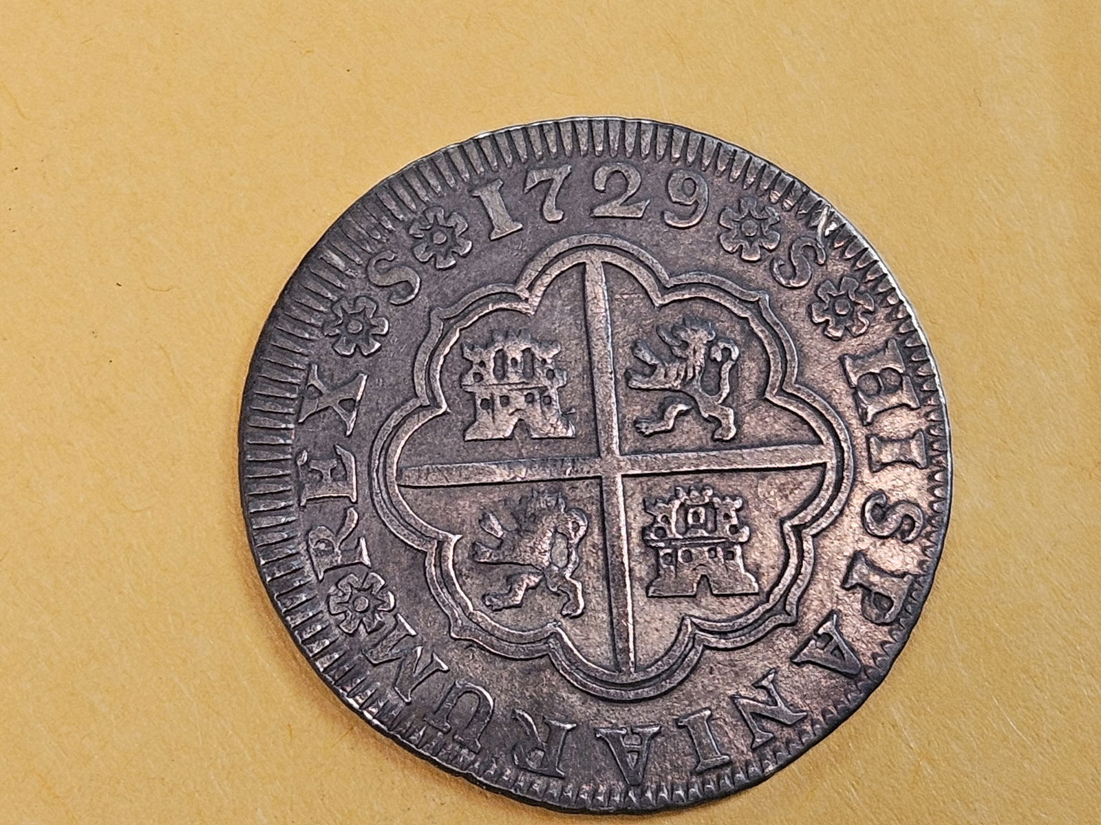 1729 Spain silver 2 reals in Extra Fine plus - 5