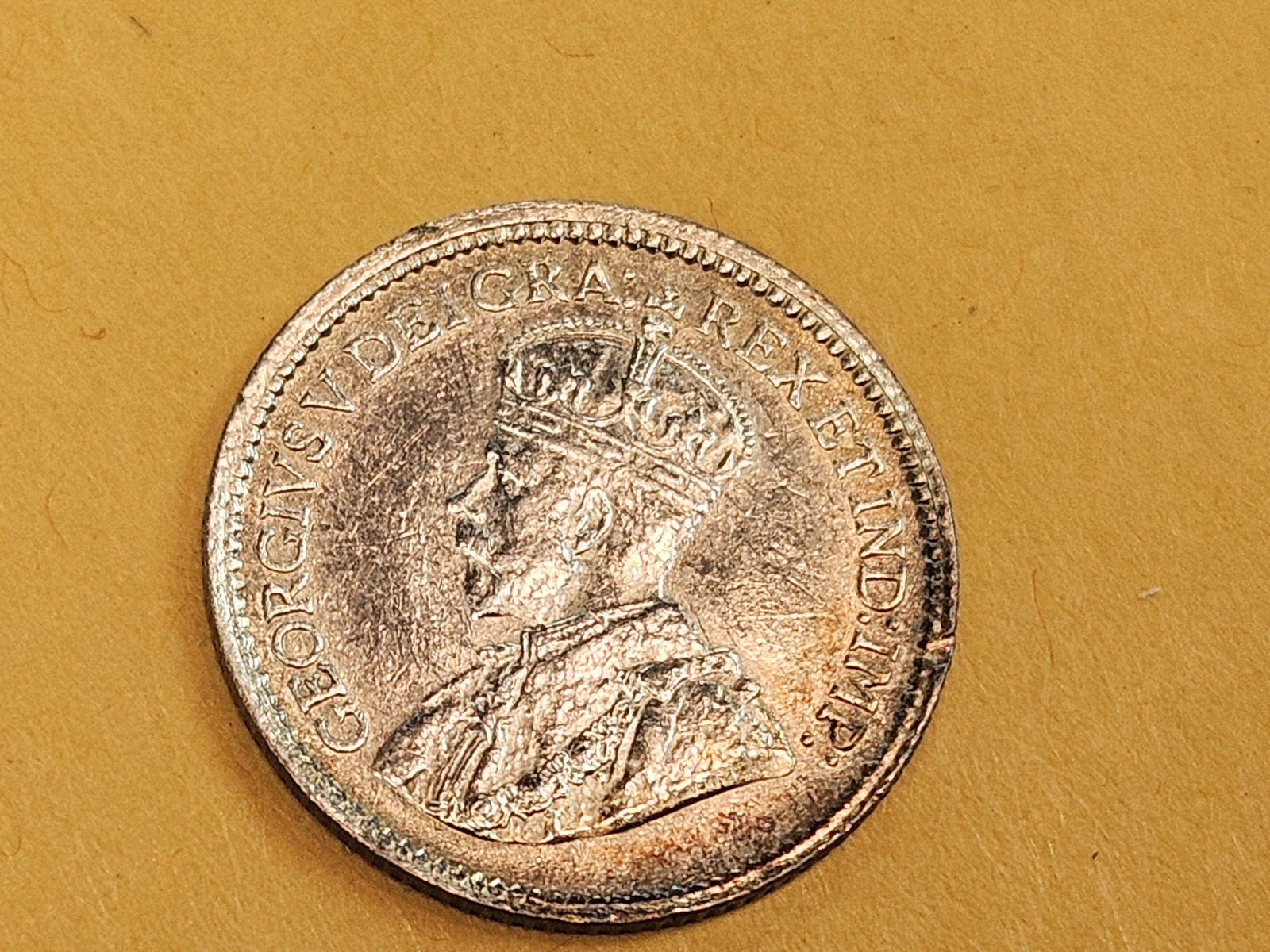 Choice Brilliant Uncirculated plus 1914 Canada silver 5 cents - 4