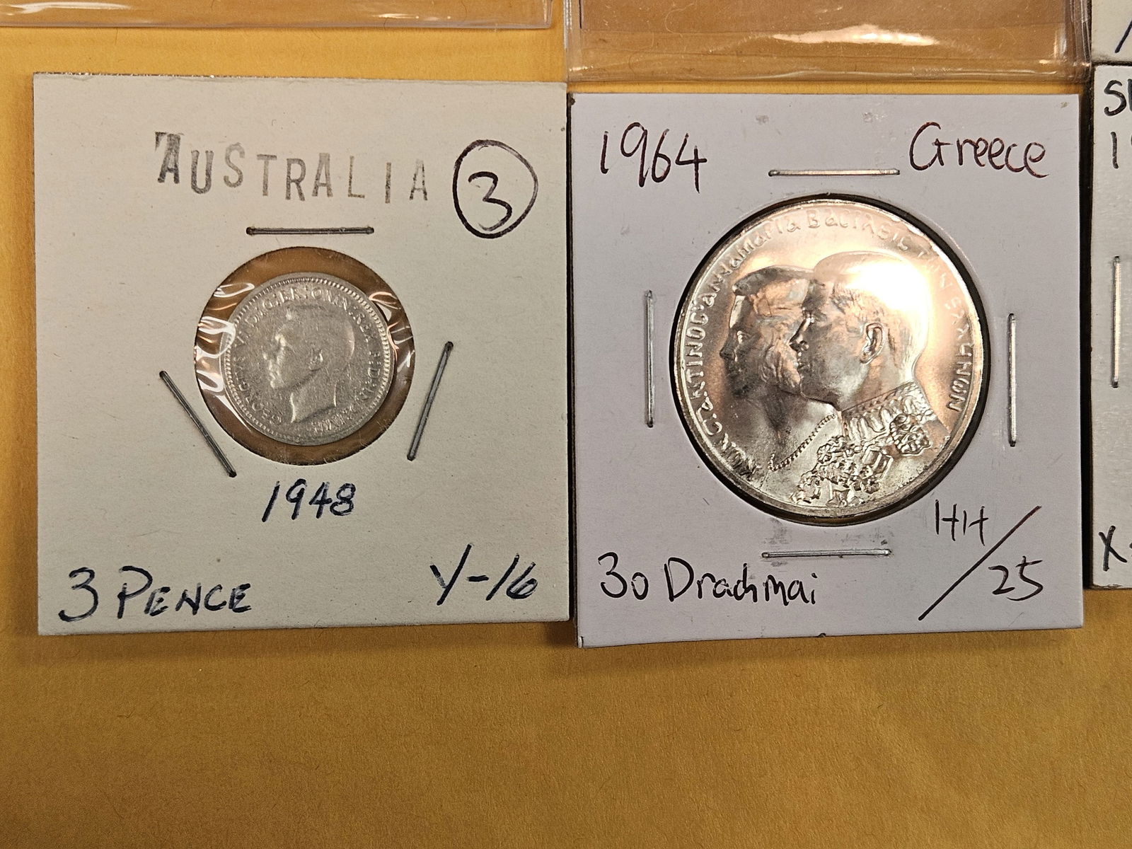 Six Mixed SILVER World coins - 4