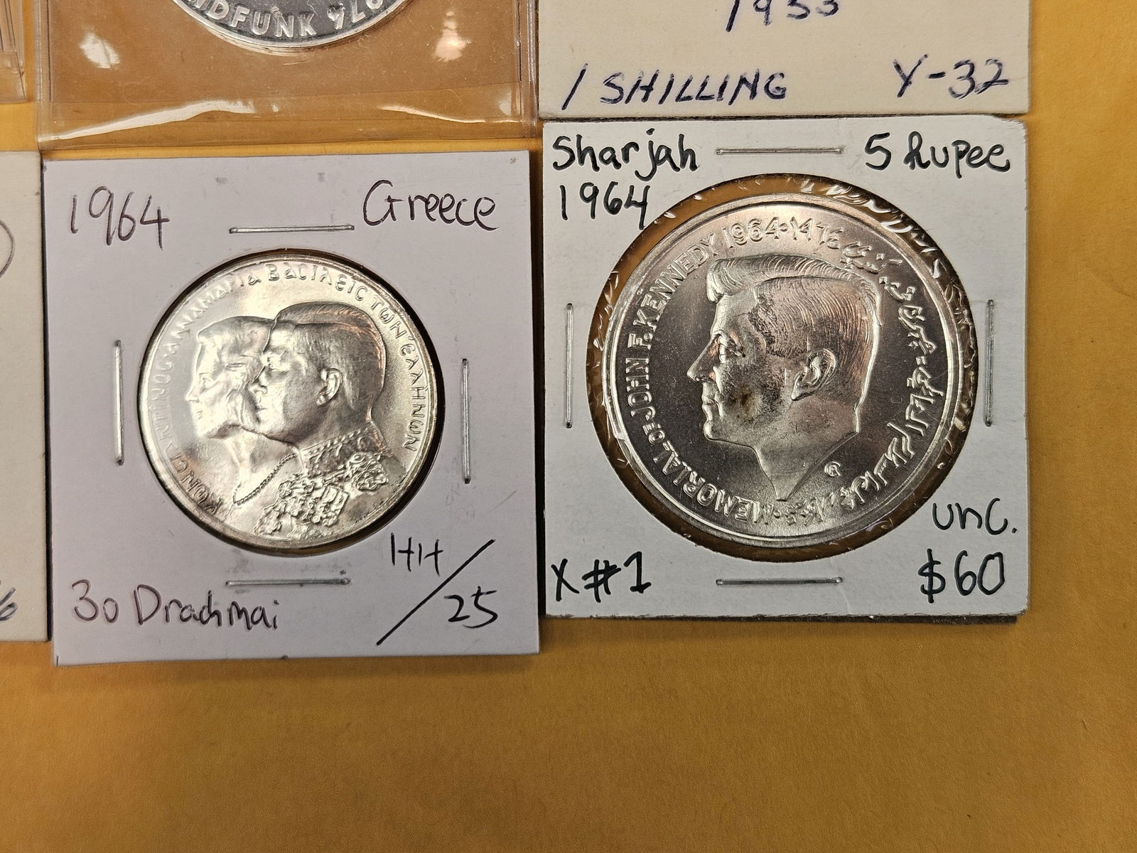 Six Mixed SILVER World coins - 5