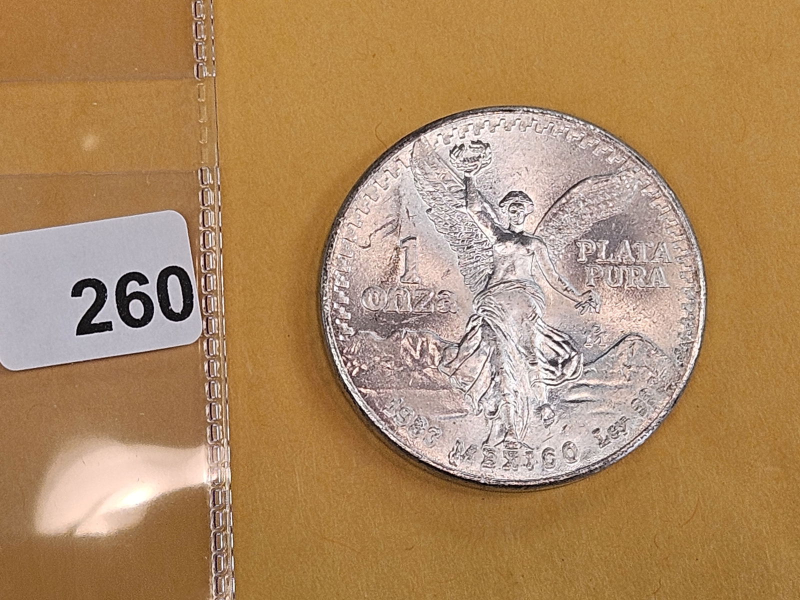 GEM Brilliant Uncirculated 1983 Mexico Silver Onza - 2