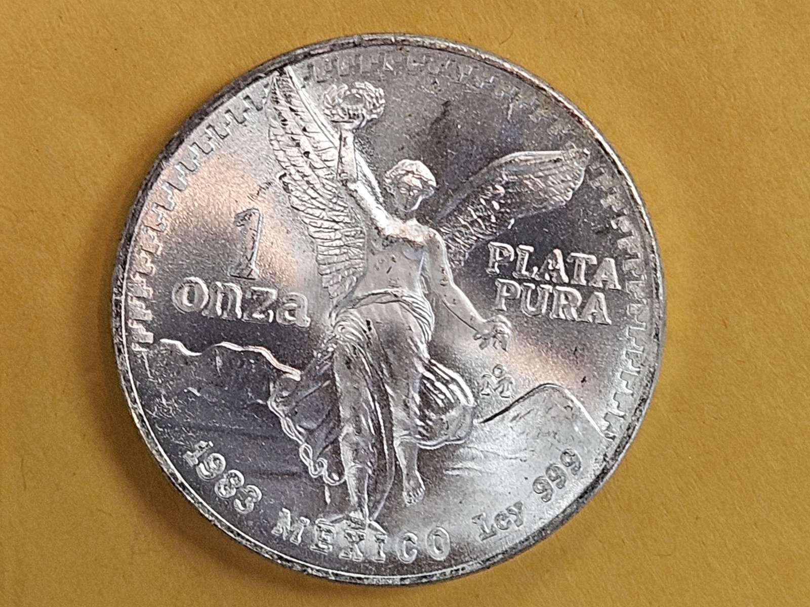 GEM Brilliant Uncirculated 1983 Mexico Silver Onza: Libertad 