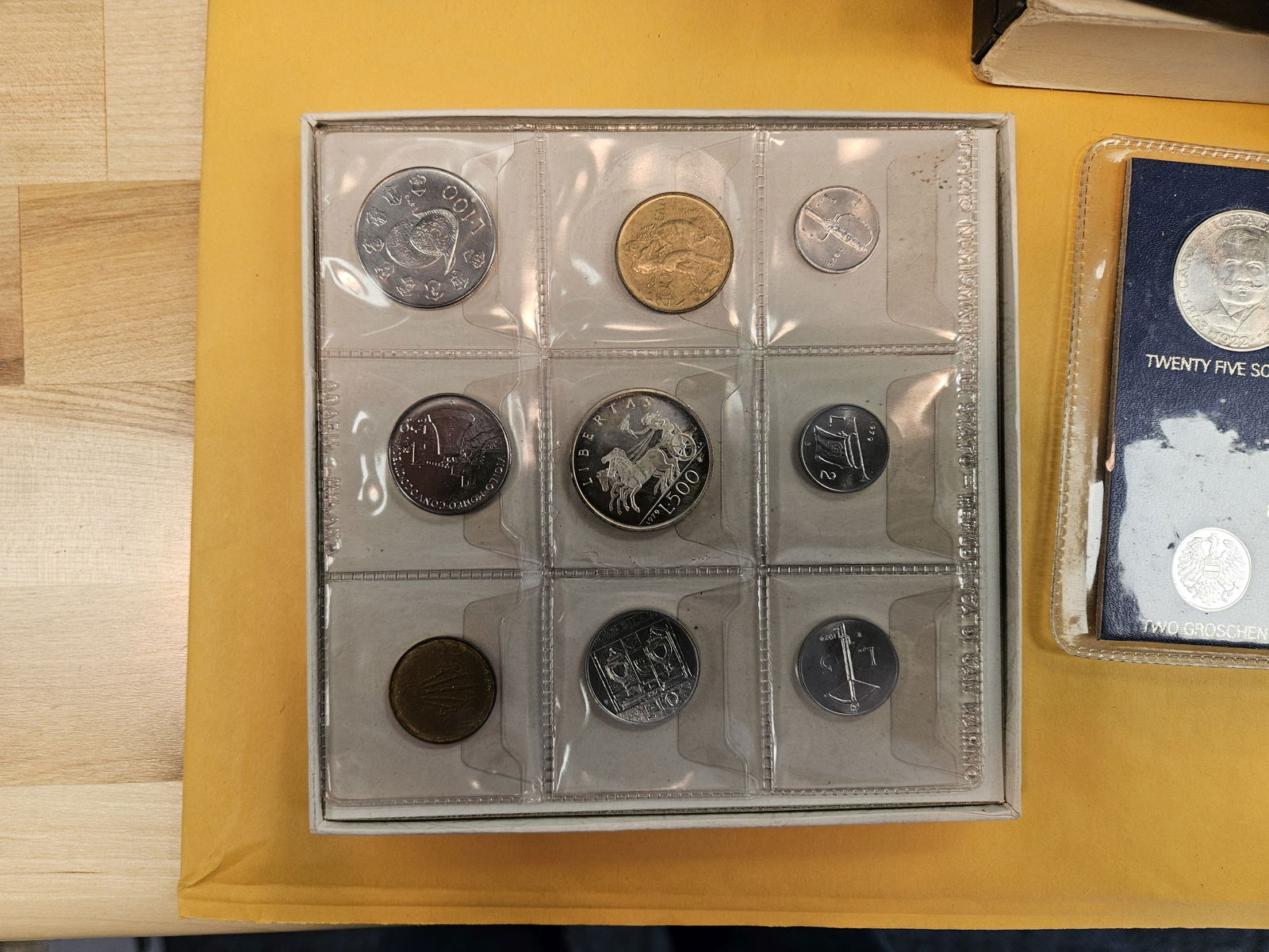 Three lovely SILVER World Coin sets - 3