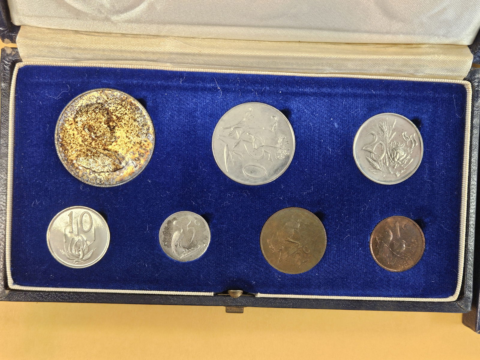 Two Toned 1965 and 1967 South Africa Coin Sets - 2