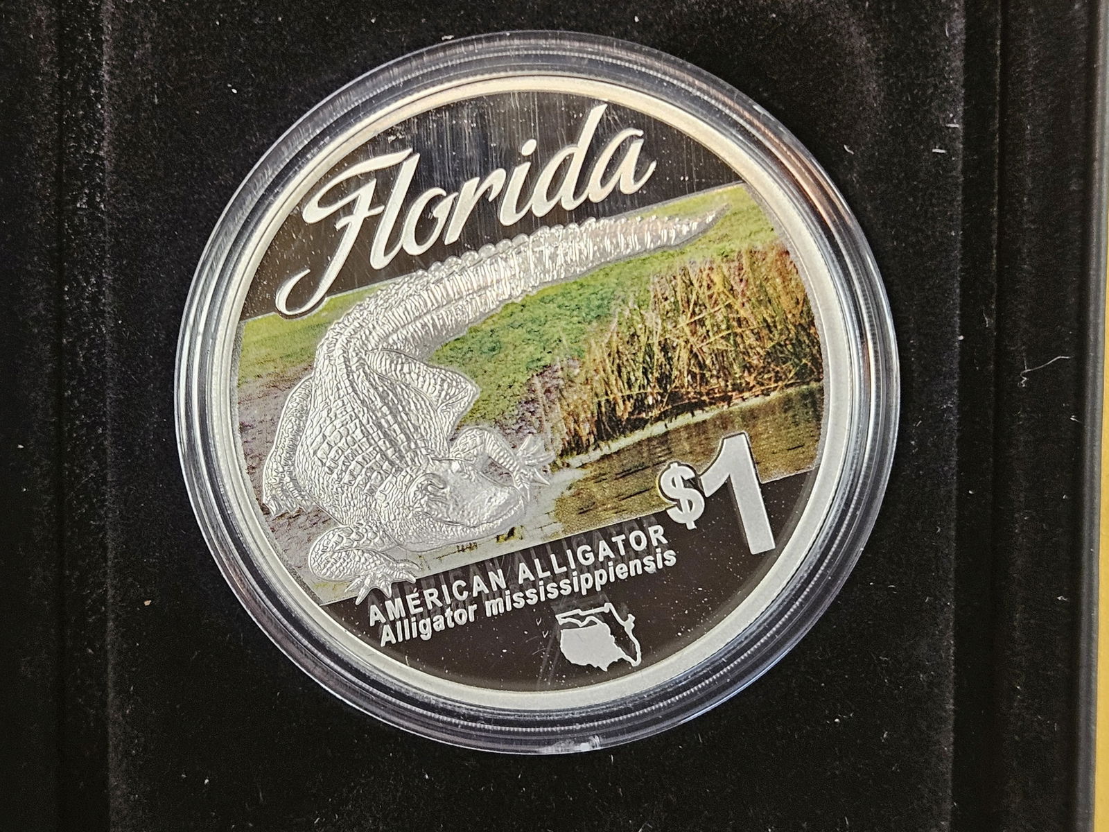 GEM proof Deep Cameo 2014 Tuvalu silver Dollar - 2