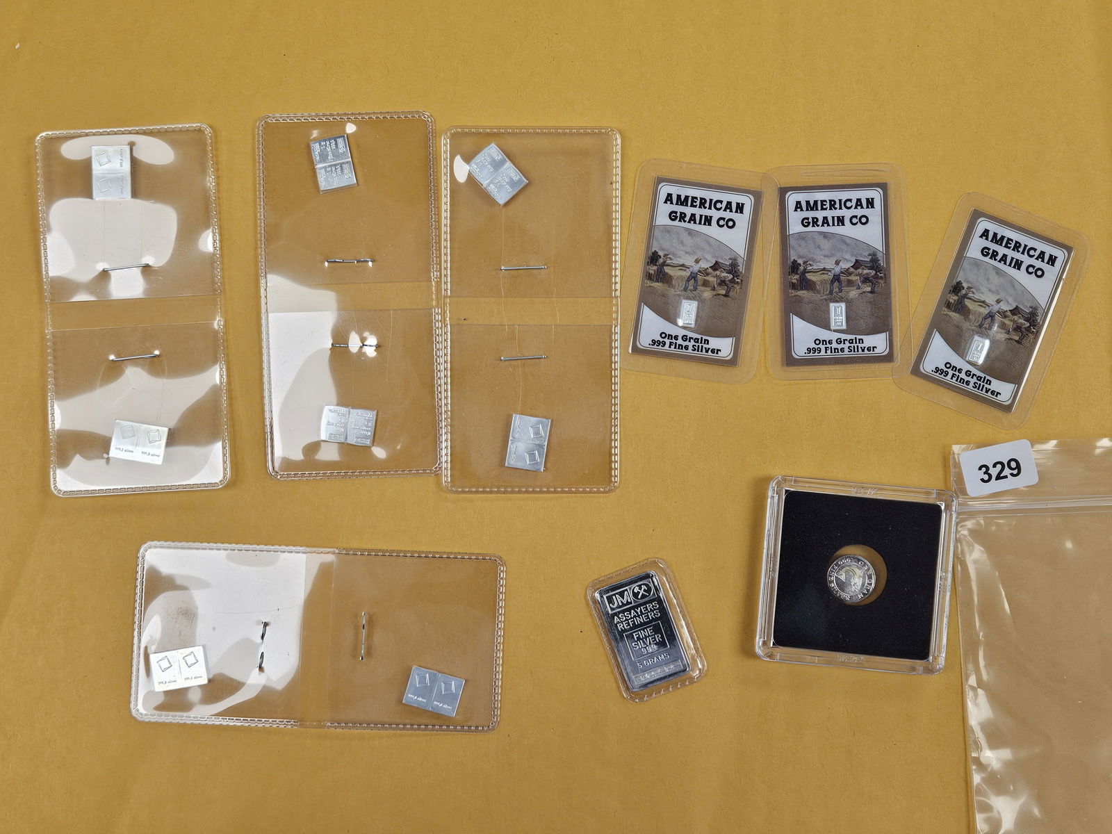 Fractional .999 fine silver pieces: Grams and Grains 