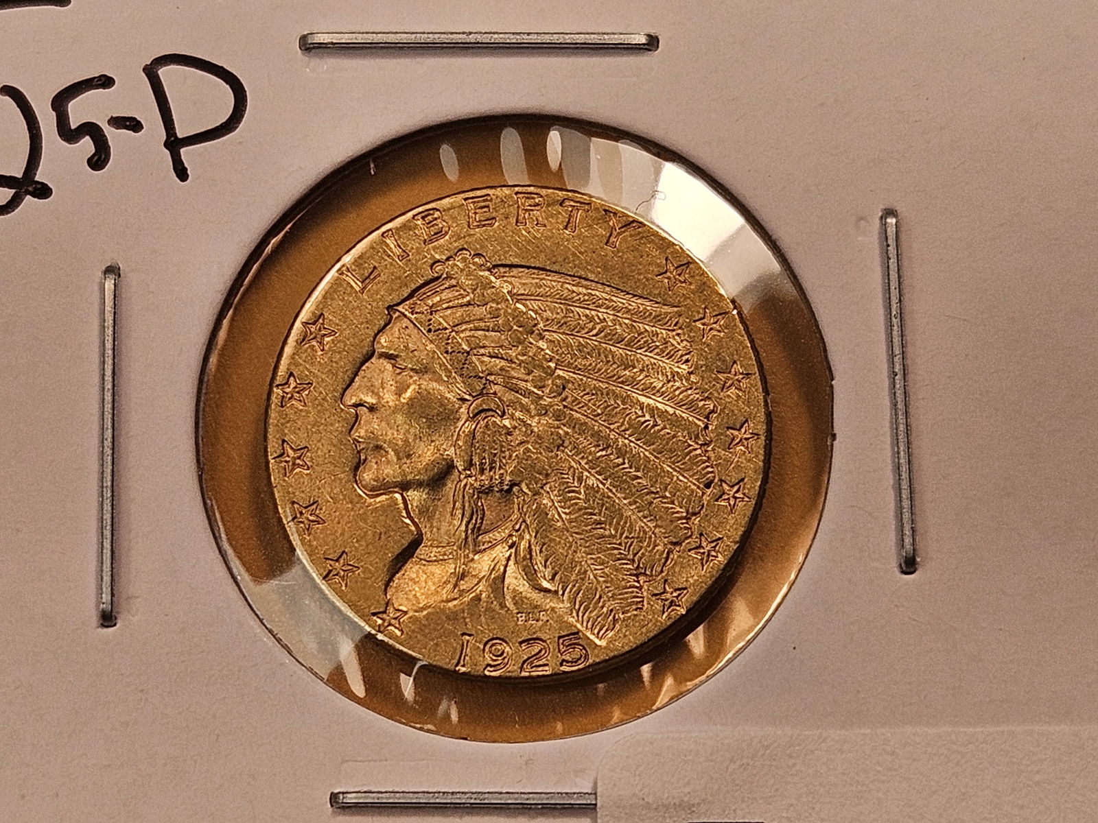 GOLD! Brilliant About Uncirculated plus 1925-D Indian Head $2.5 Dollar Gold (1 of 4)