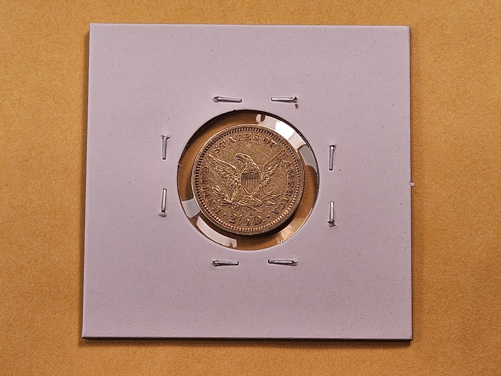 GOLD! Bright About Uncirculated 1879-S Liberty Head $2.5 Dollar Gold - 3