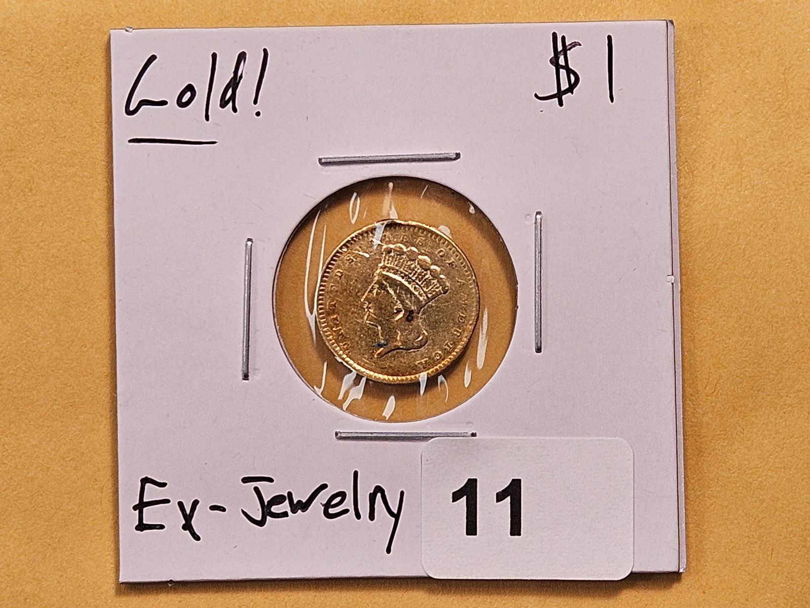 GOLD! Dateless $1 Dollar Gold - 2