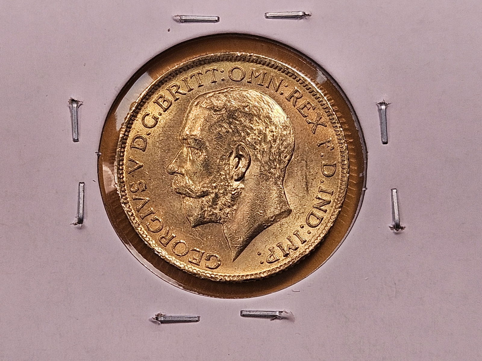GOLD! Brilliant Uncirculated 1911 British Gold Sovereign - 4