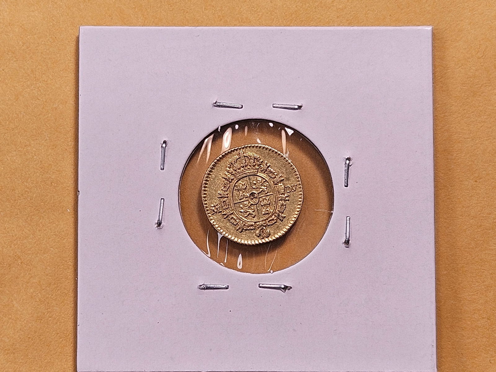 GOLD! Bright 1787 Spain Gold Half Escudo - 3