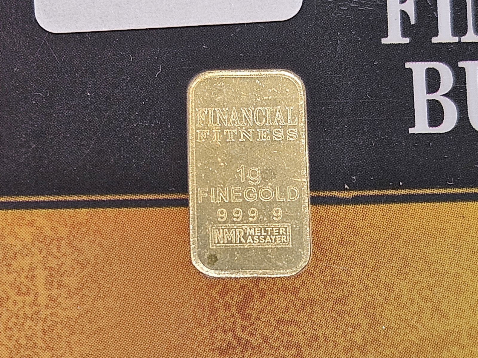 GOLD! Financial Fitness Bullion Reserve 1 Gram 99.99 Fine Mini Gold Bar: In Certified Assay Holder 