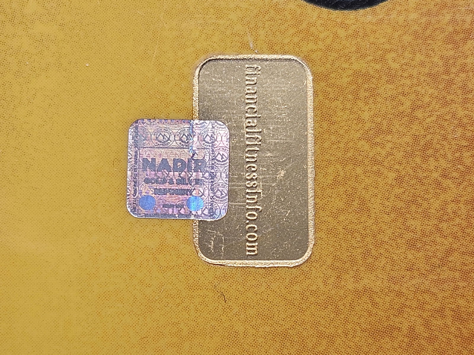 GOLD! Financial Fitness Bullion Reserve 1 Gram 99.99 Fine Mini Gold Bar - 4