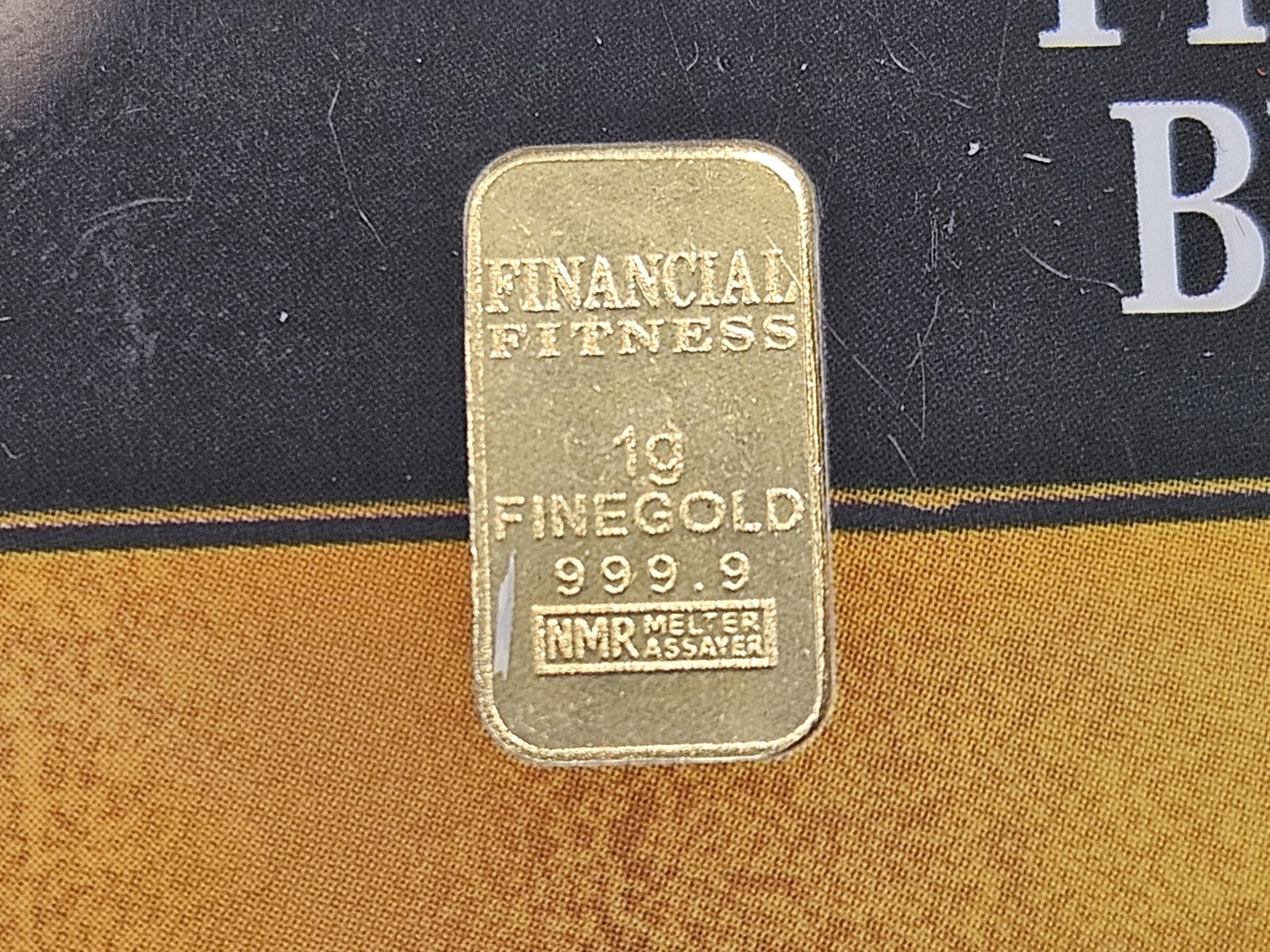 GOLD! Financial Fitness Bullion Reserve 1 Gram 99.99 Fine Mini Gold Bar: In Certified Assay Holder 