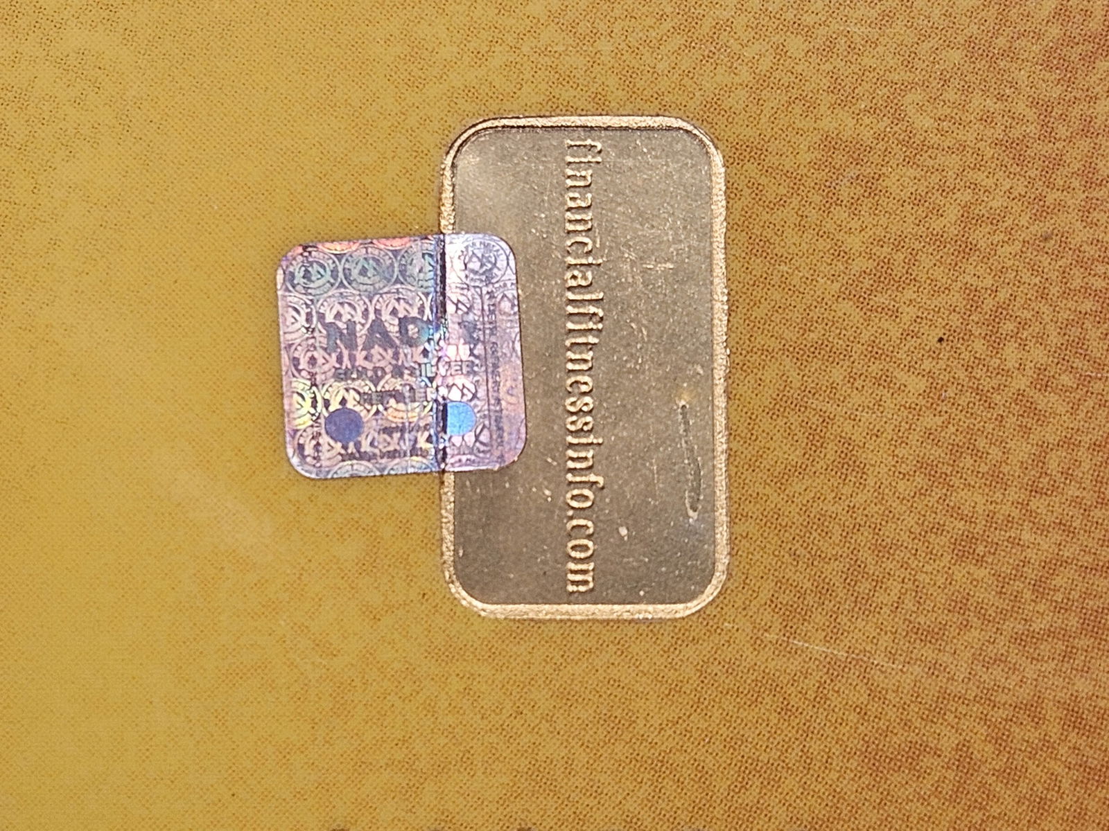 GOLD! Financial Fitness Bullion Reserve 1 Gram 99.99 Fine Mini Gold Bar - 4