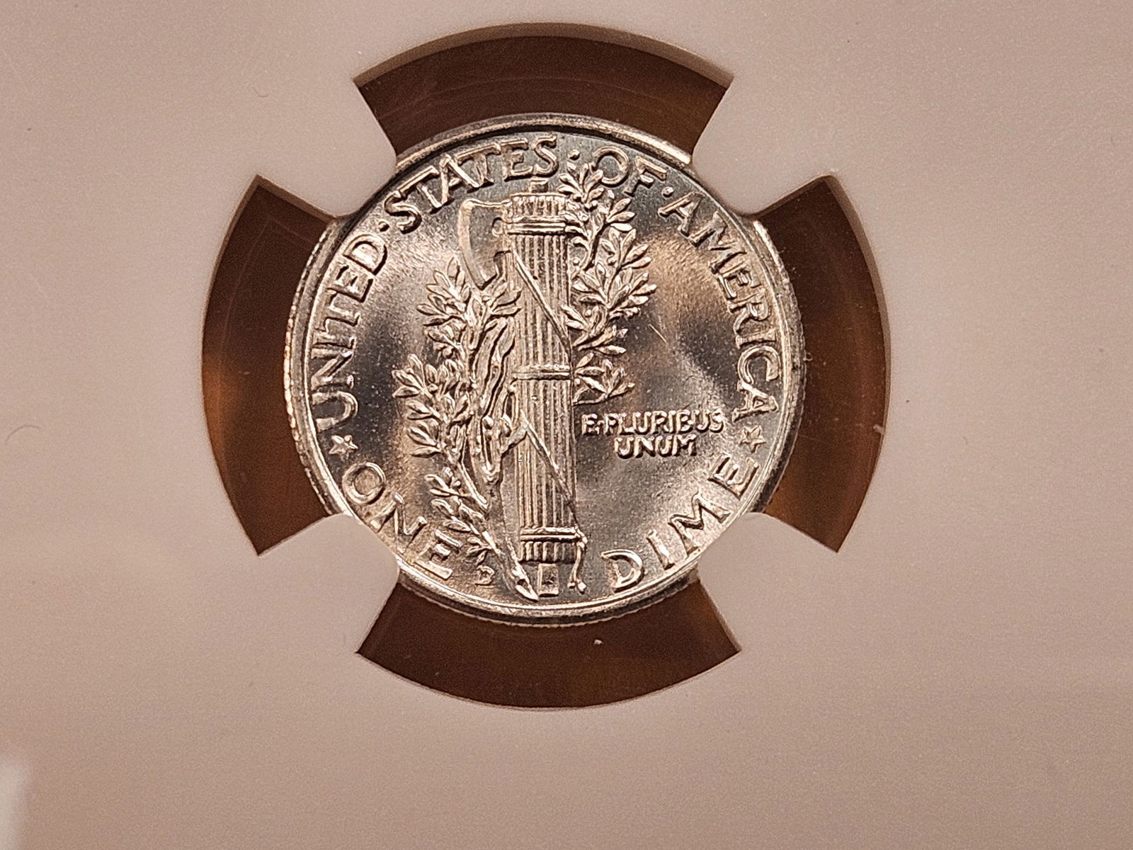 NGC 1943-D Mercury Silver Dime in Mint State 67 - 4