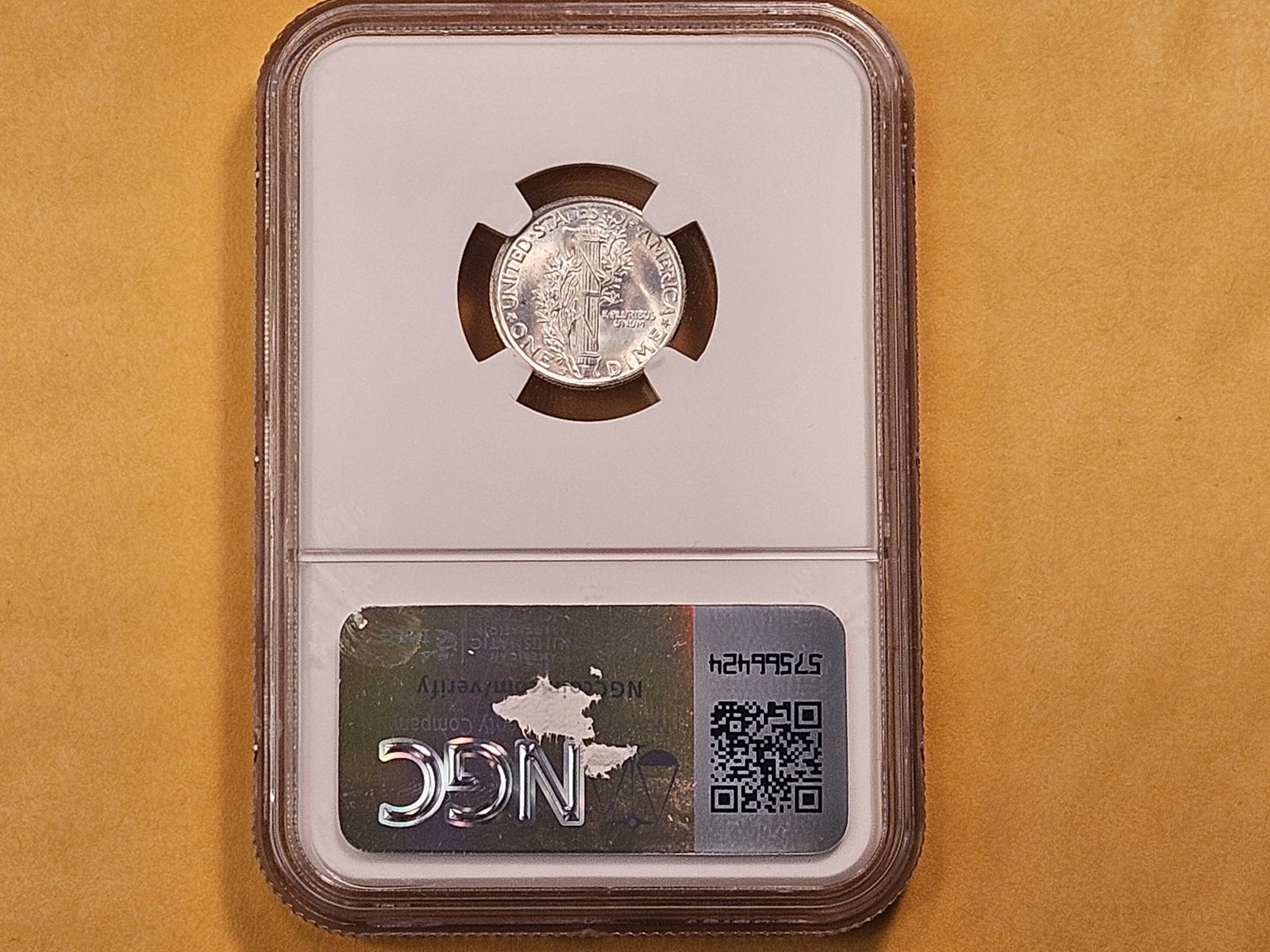 NGC 1944-S Mercury Silver Dime in Mint State 67 - 3