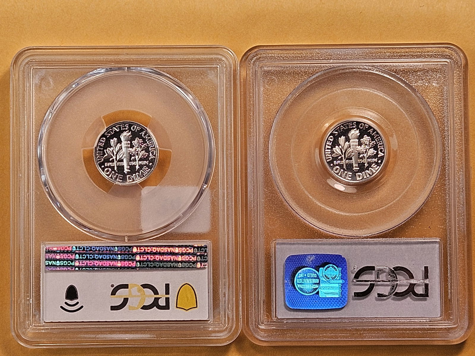 Two PCGS Roosevelt Silver Dimes in Proof 69 Deep Cameo - 4
