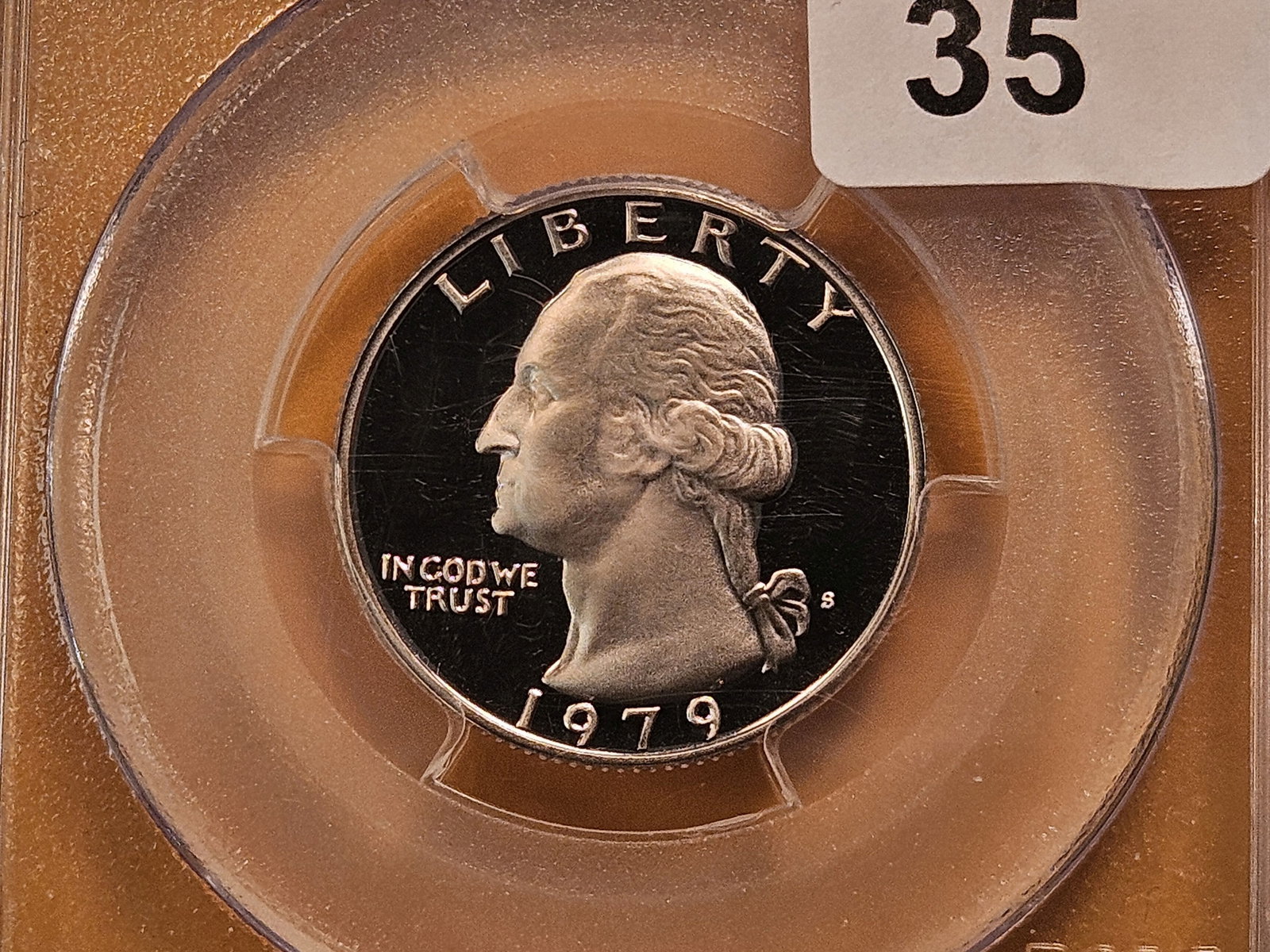 VARIETY! PERFECT! PCGS 1979-S Washington Silver Quarter in Proof 70 Deep Cameo (1 of 4)