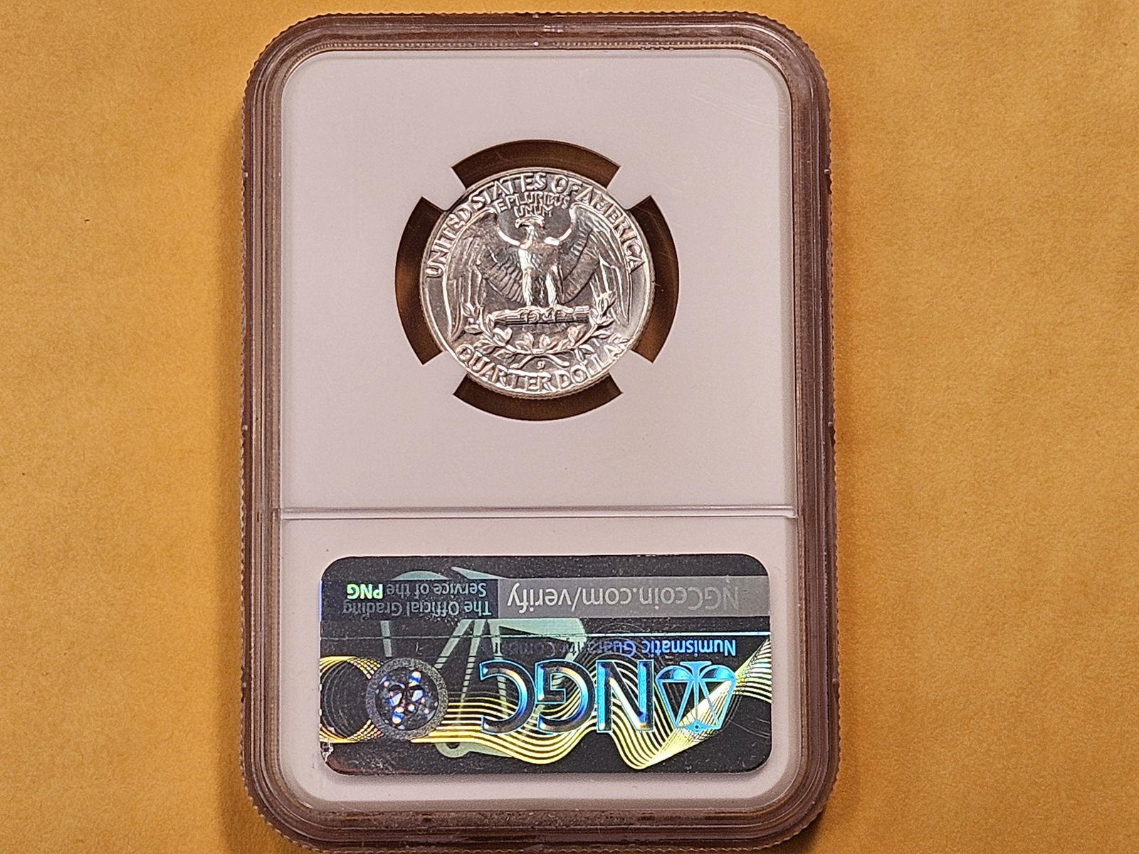 NGC 1955-D Washington Silver Quarter in Mint State 66 - 3