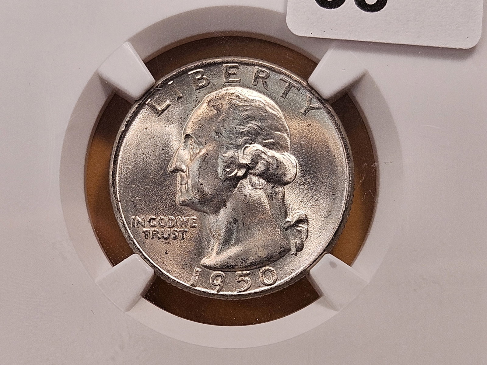 NGC 1950-S Washington Silver Quarter in Mint State 65 (1 of 4)