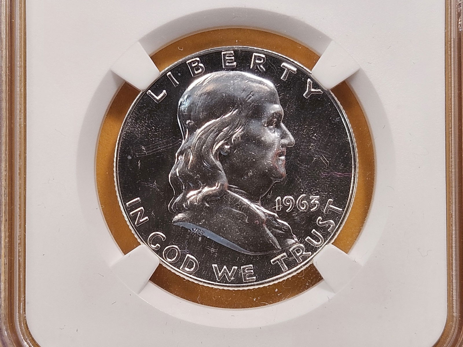 NGC 1963 Franklin Silver Half Dollar in Proof 66 (1 of 4)