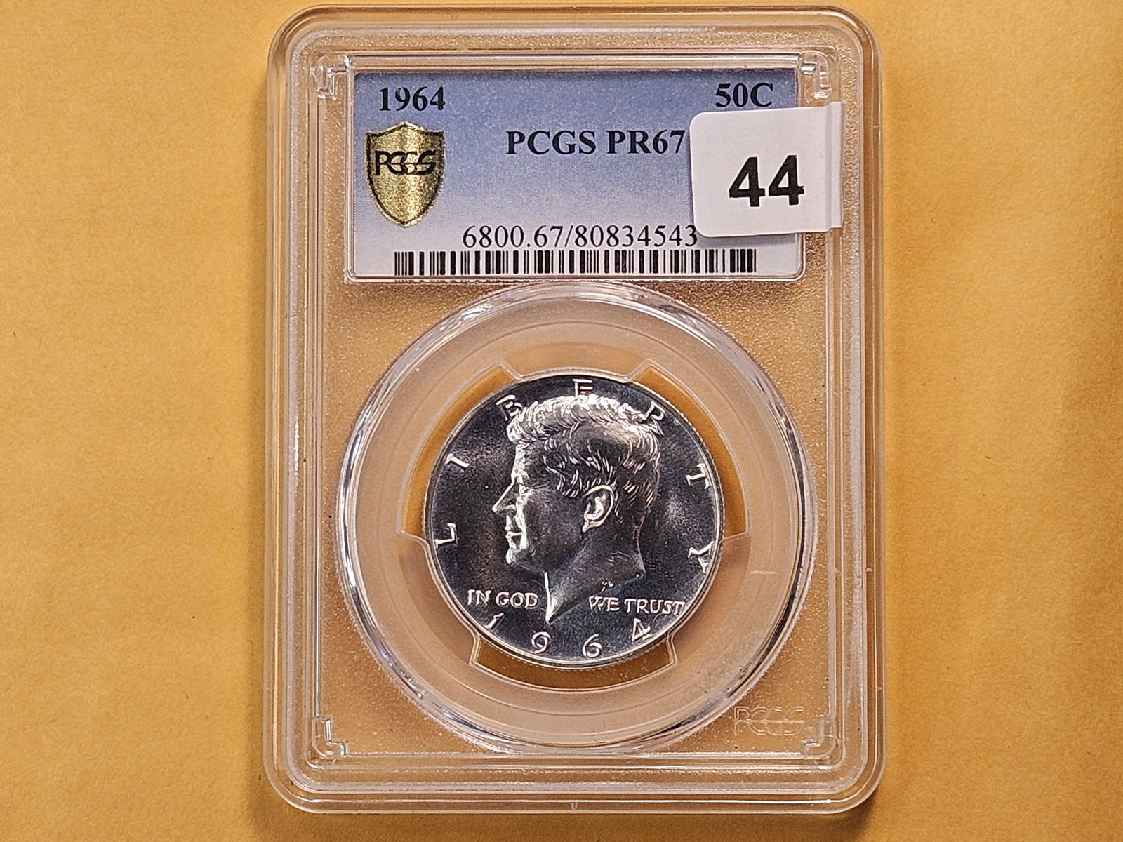 PCGS 1964 Kennedy Silver Half Dollar in Proof 67 - 2