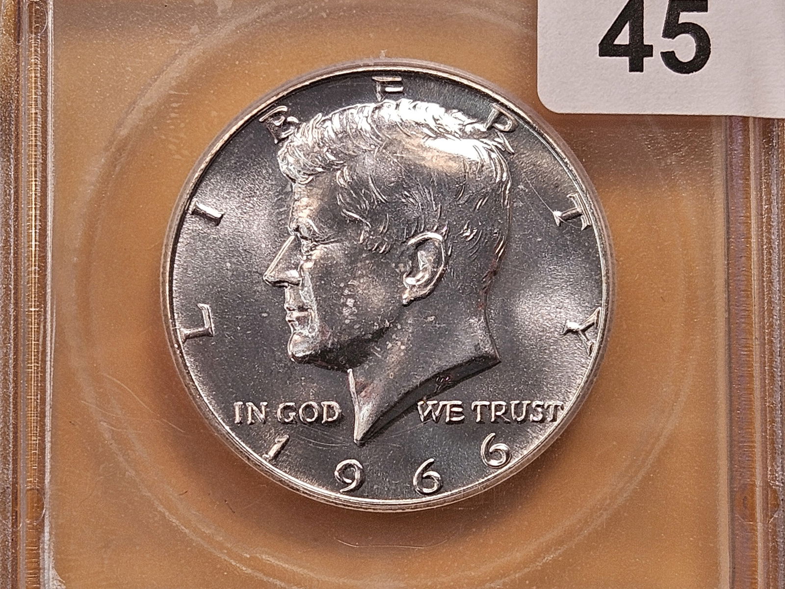 ICG 1966 Kennedy Silver Half Dollar in Mint State 68 (1 of 4)