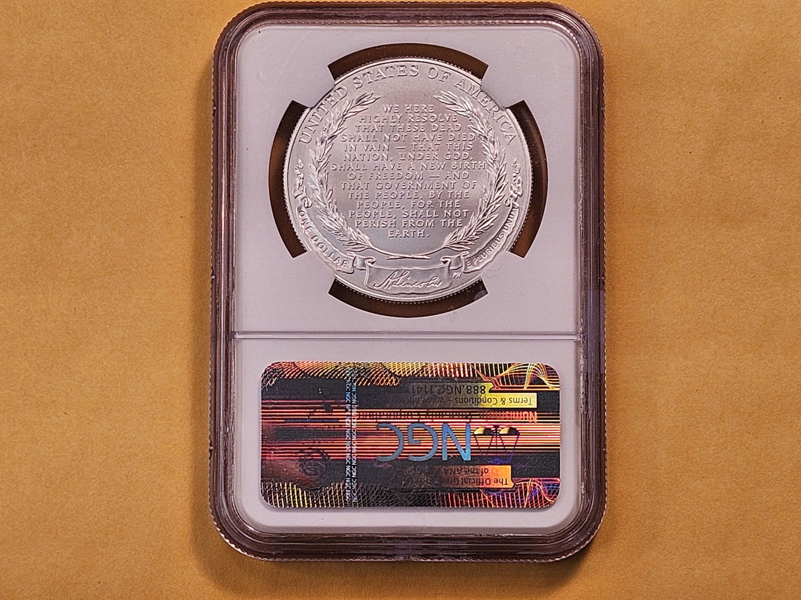 PERFECT! NGC 2009 Lincoln Bicentennial Commemorative Silver Dollar - 3