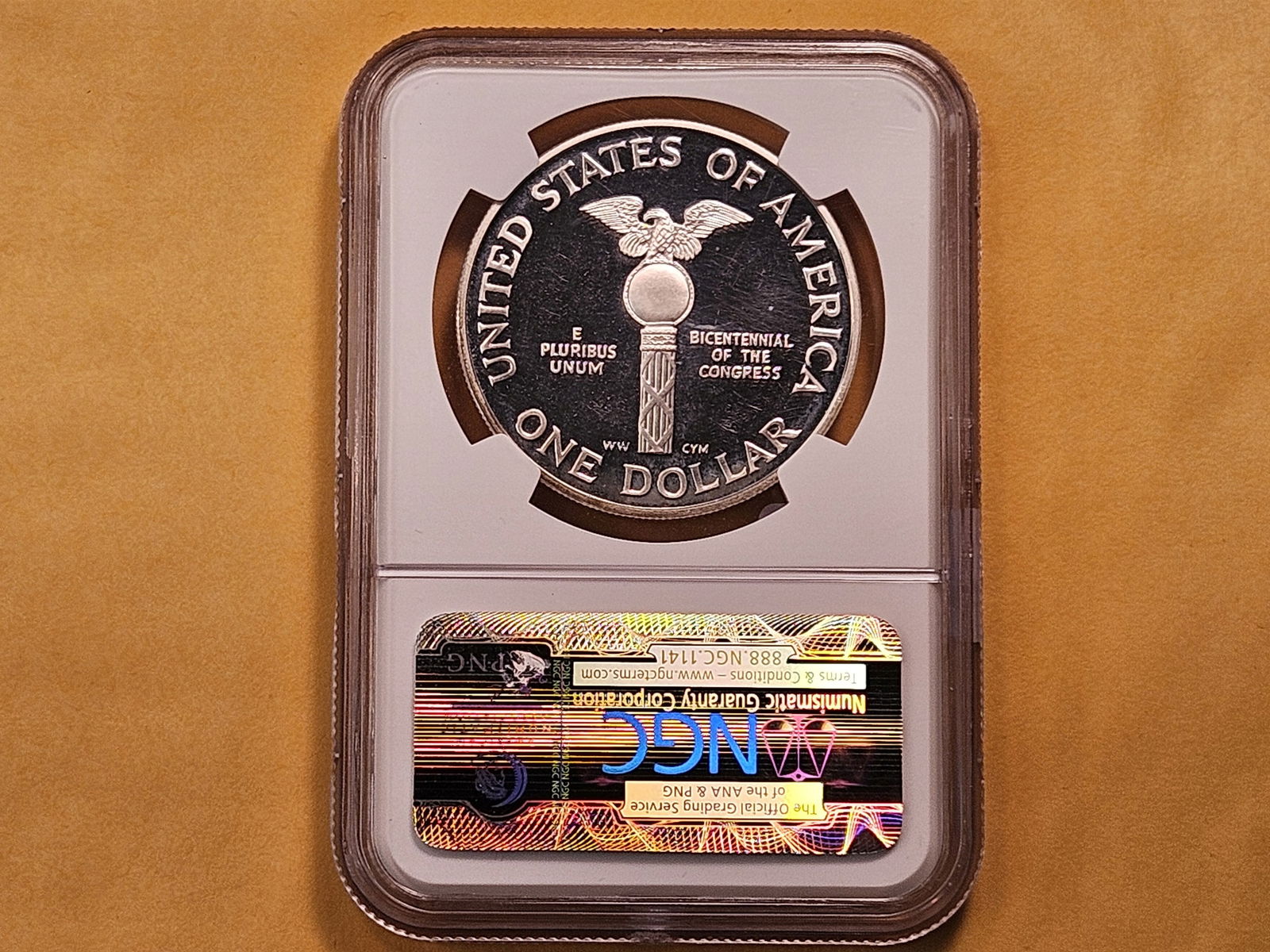 NGC 1989-S Commemorative Silver Half Dollar in Proof 65 Ultra Cameo - 3