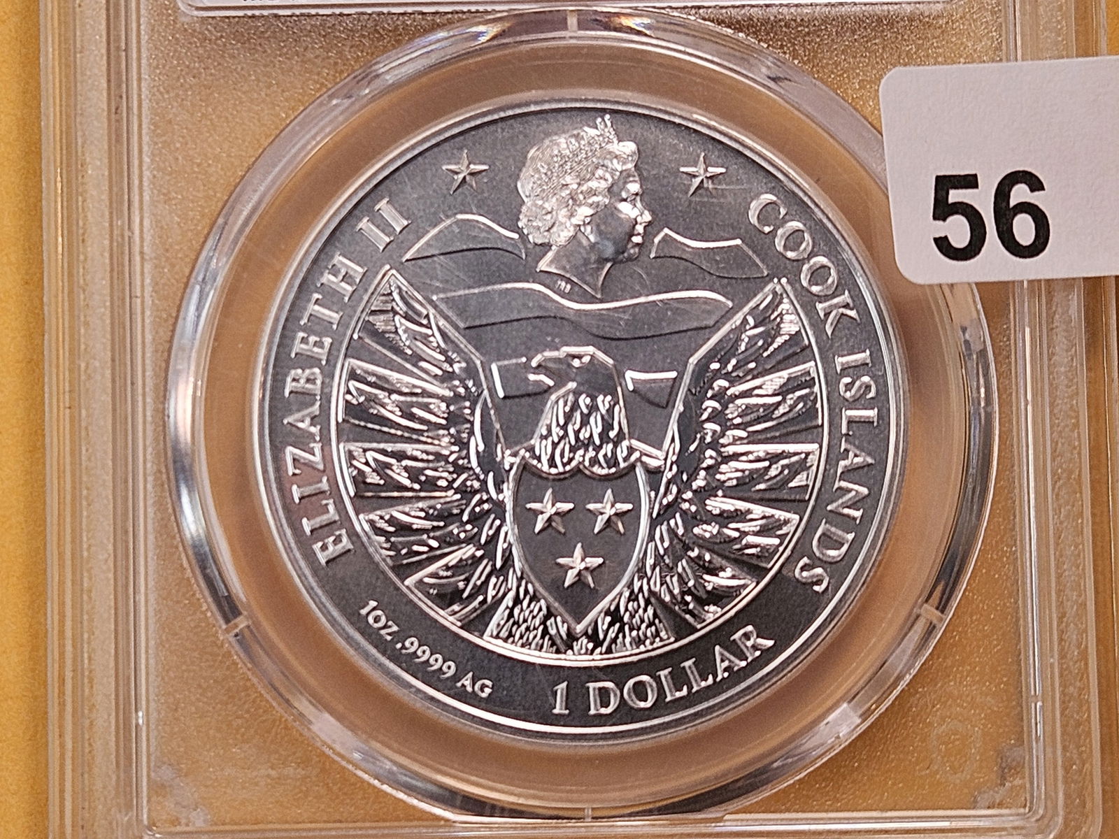 PERFECT! PCGS 2022 Cook Islands Silver Dollar in Mint State 70 (1 of 4)