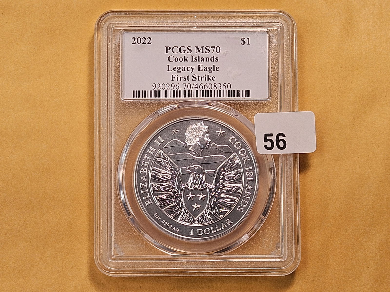 PERFECT! PCGS 2022 Cook Islands Silver Dollar in Mint State 70 - 2