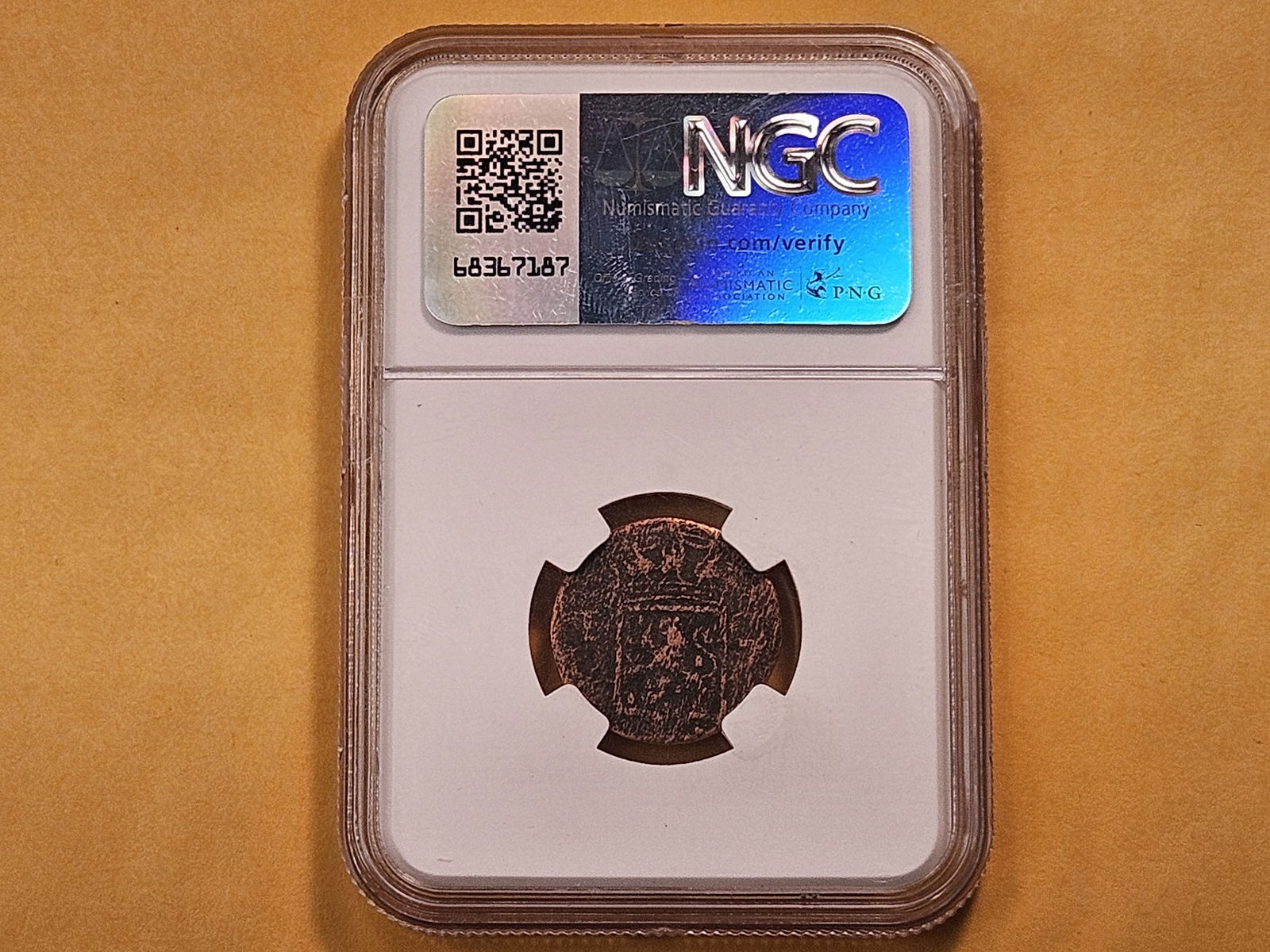 NGC 1814-1836 N.E. Indies Fractional Stuiver in Genuine - 3